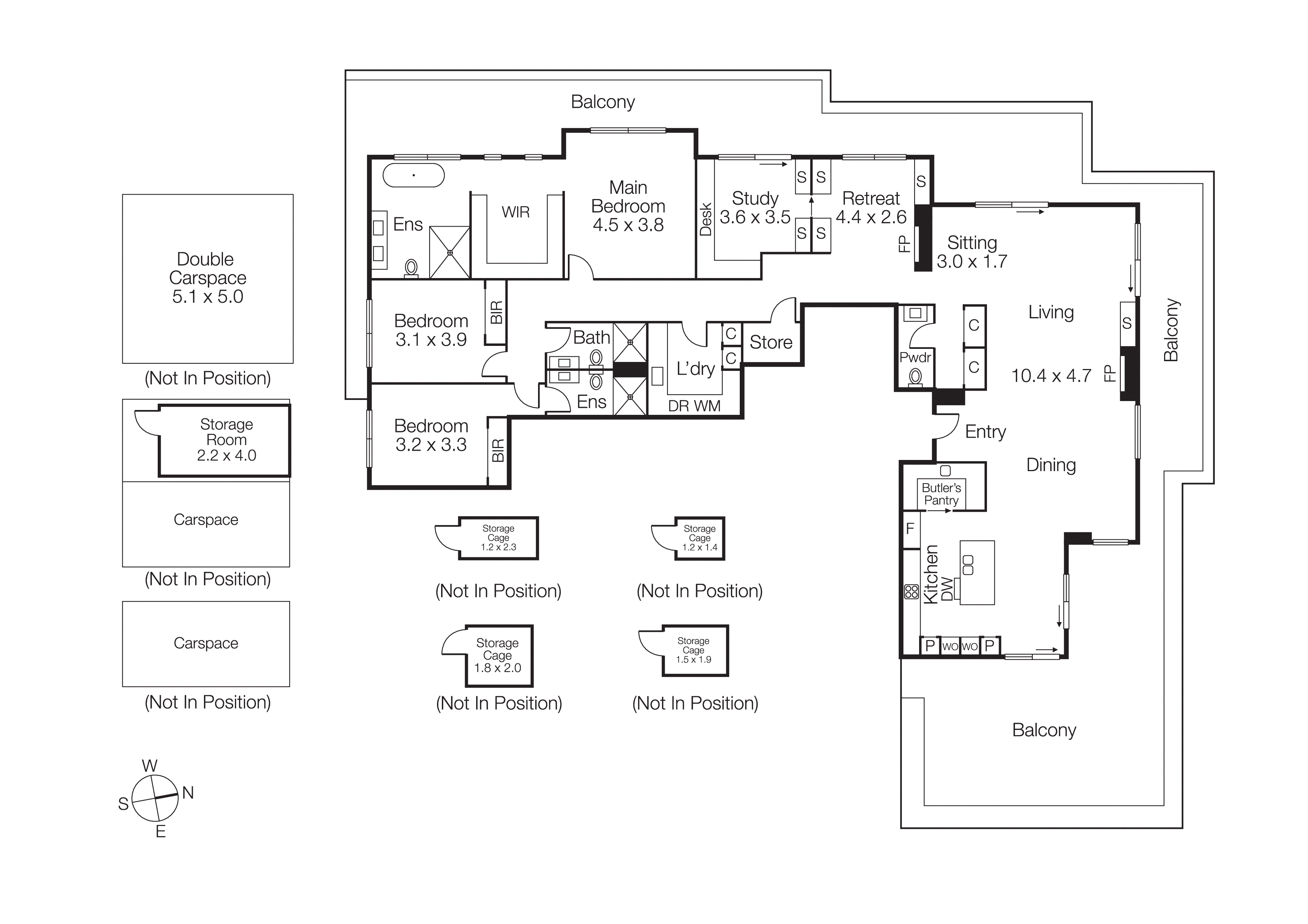 401/26 Warleigh Grove, Brighton VIC 3186 - Floorplan