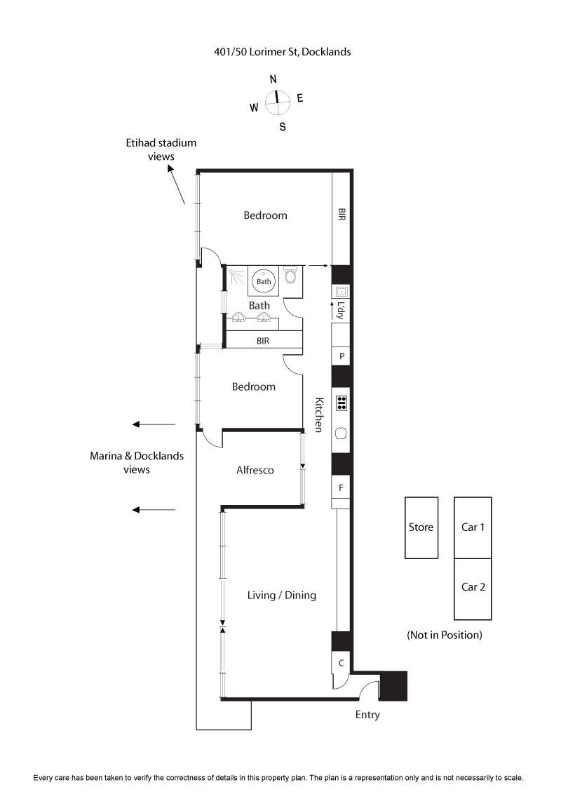 401/50 Lorimer Street, DOCKLANDS VIC 3008 - Floorplan