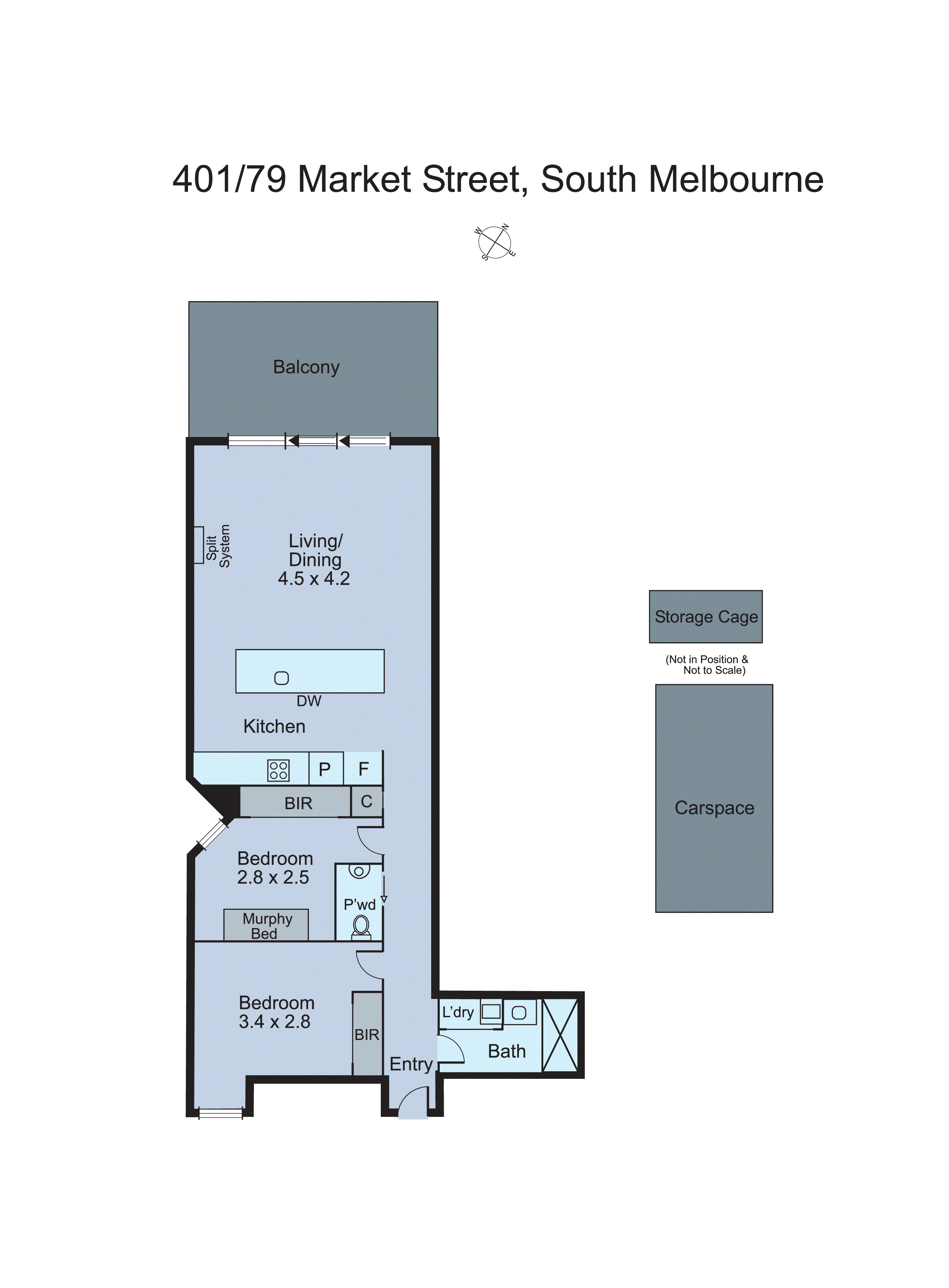 401/79 Market Street, South Melbourne VIC 3205 - Floorplan