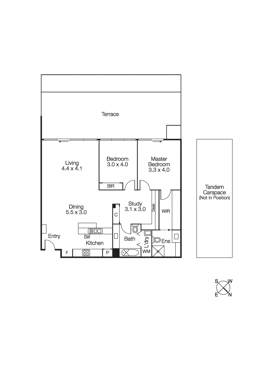 401E/126 Rouse Street, Port Melbourne VIC 3207 - Floorplan