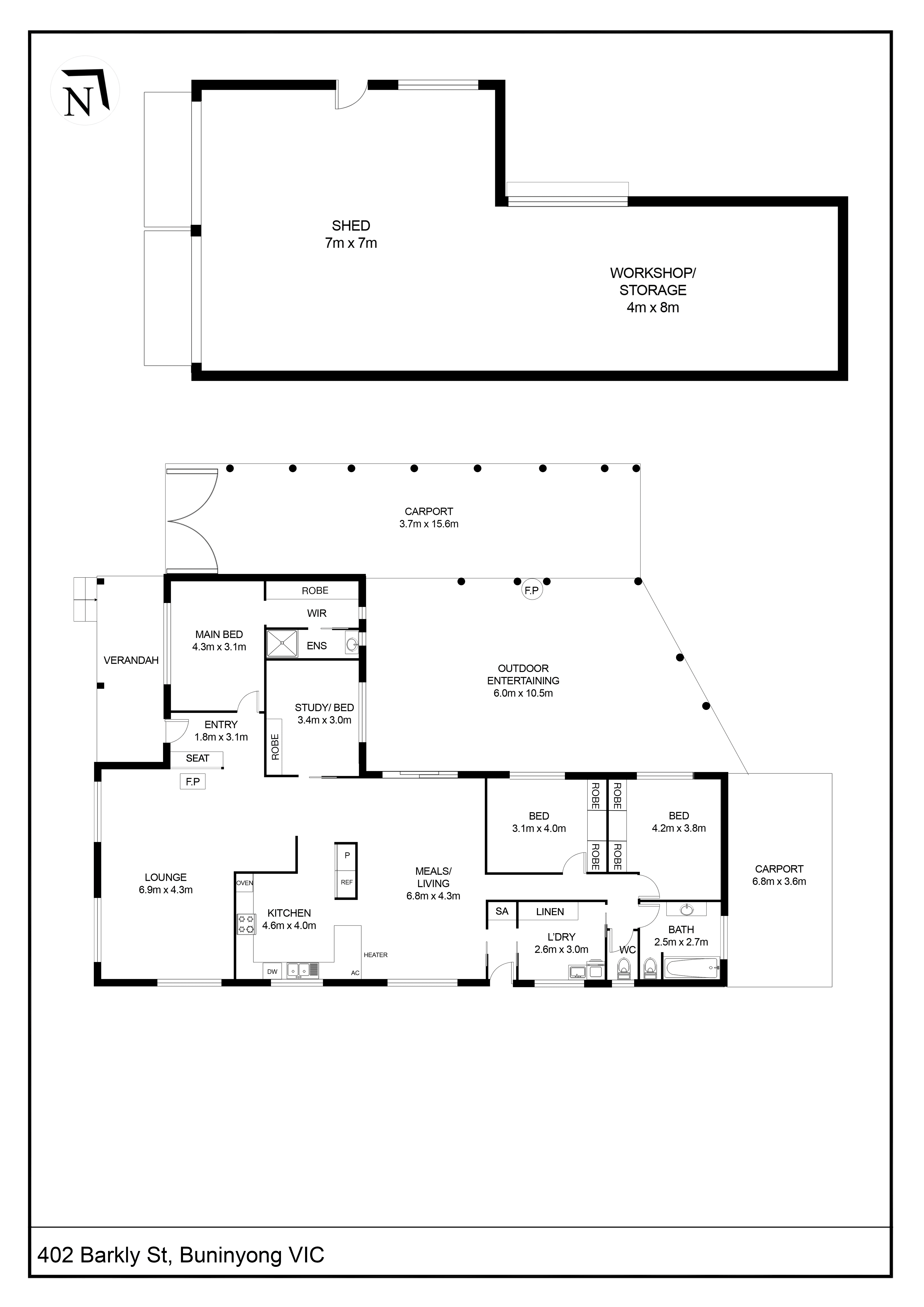 402 Barkly Street, Buninyong VIC 3357 - Floorplan