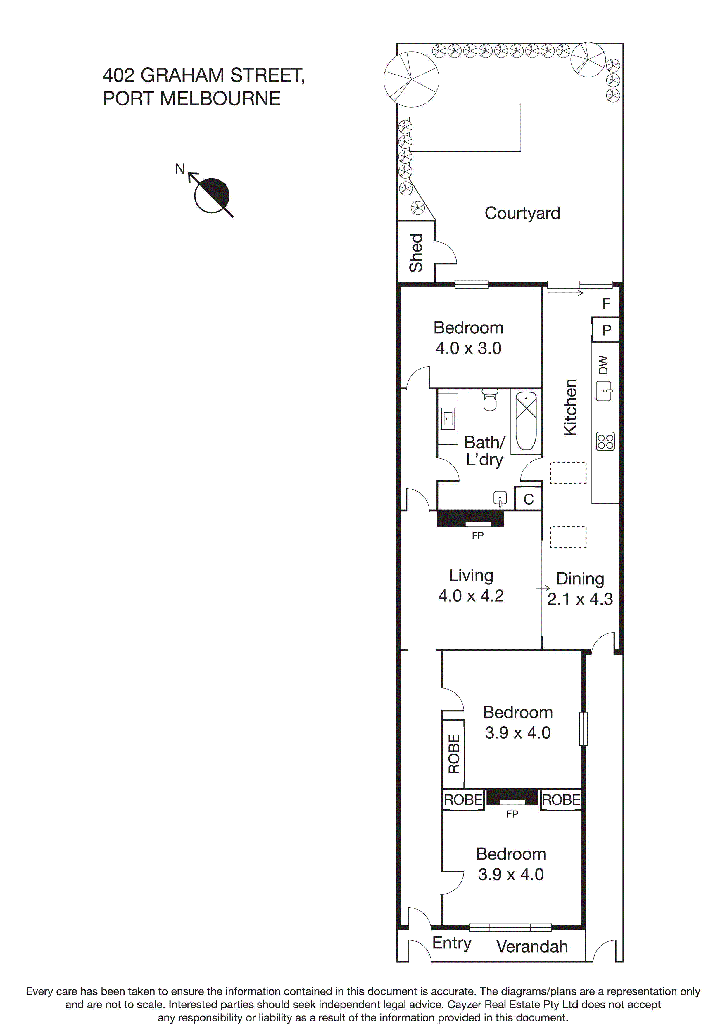 402 Graham Street, PORT MELBOURNE VIC 3207 - Floorplan