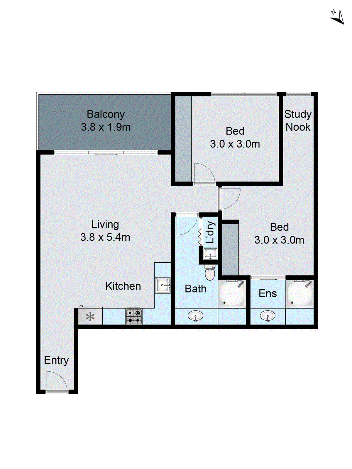 402/18 Malone Street, Geelong VIC 3220 - Floorplan