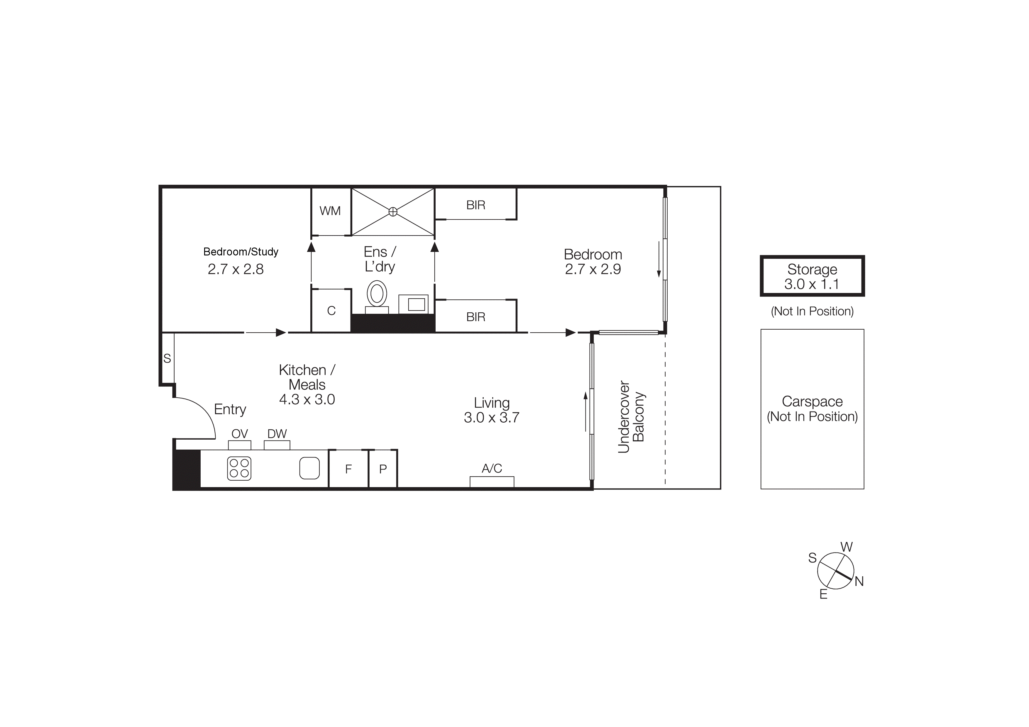 402/244 Dorcas Street, South Melbourne VIC 3205 - Floorplan