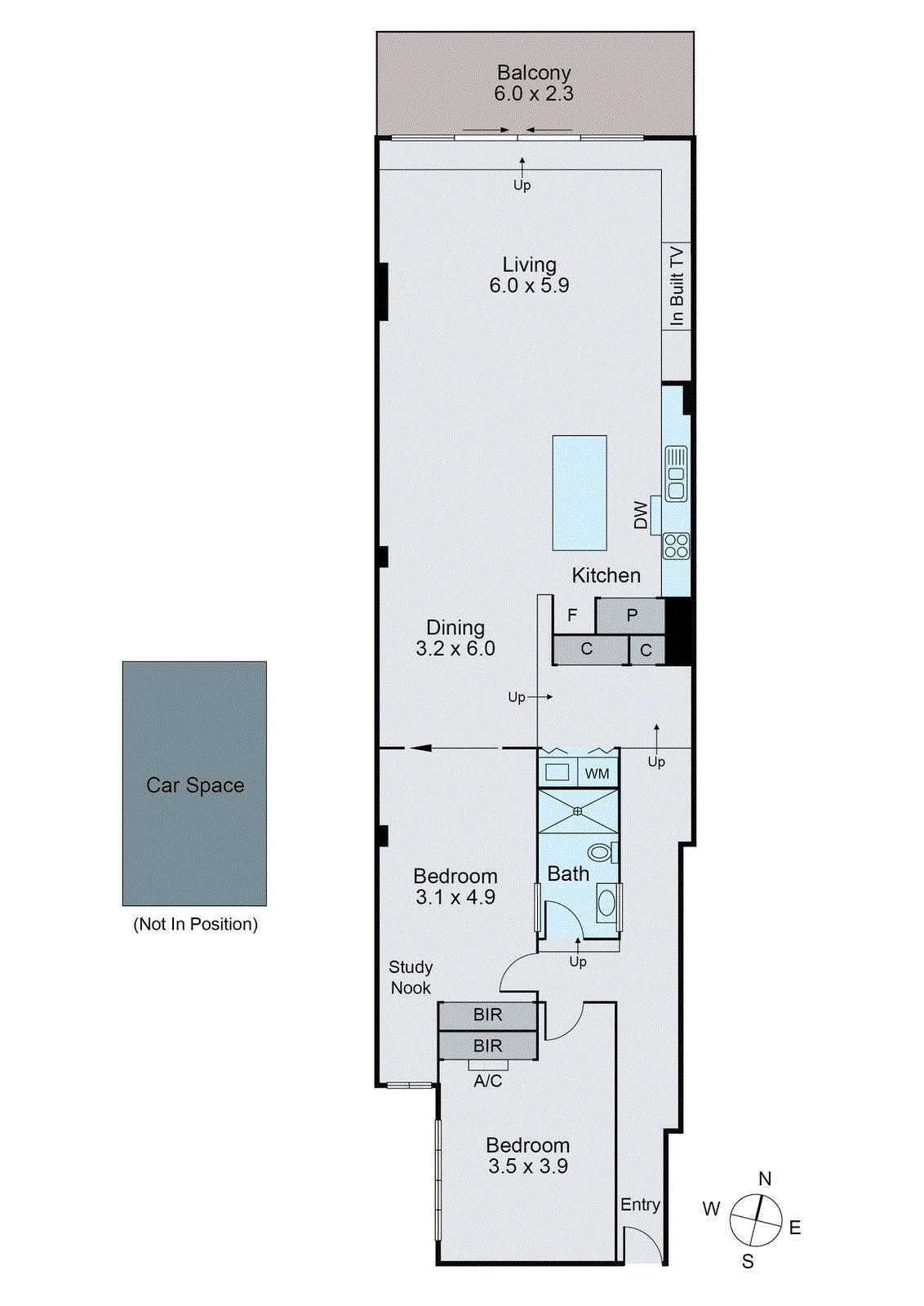 402/65 Wellington Street, St Kilda VIC 3182 - Floorplan