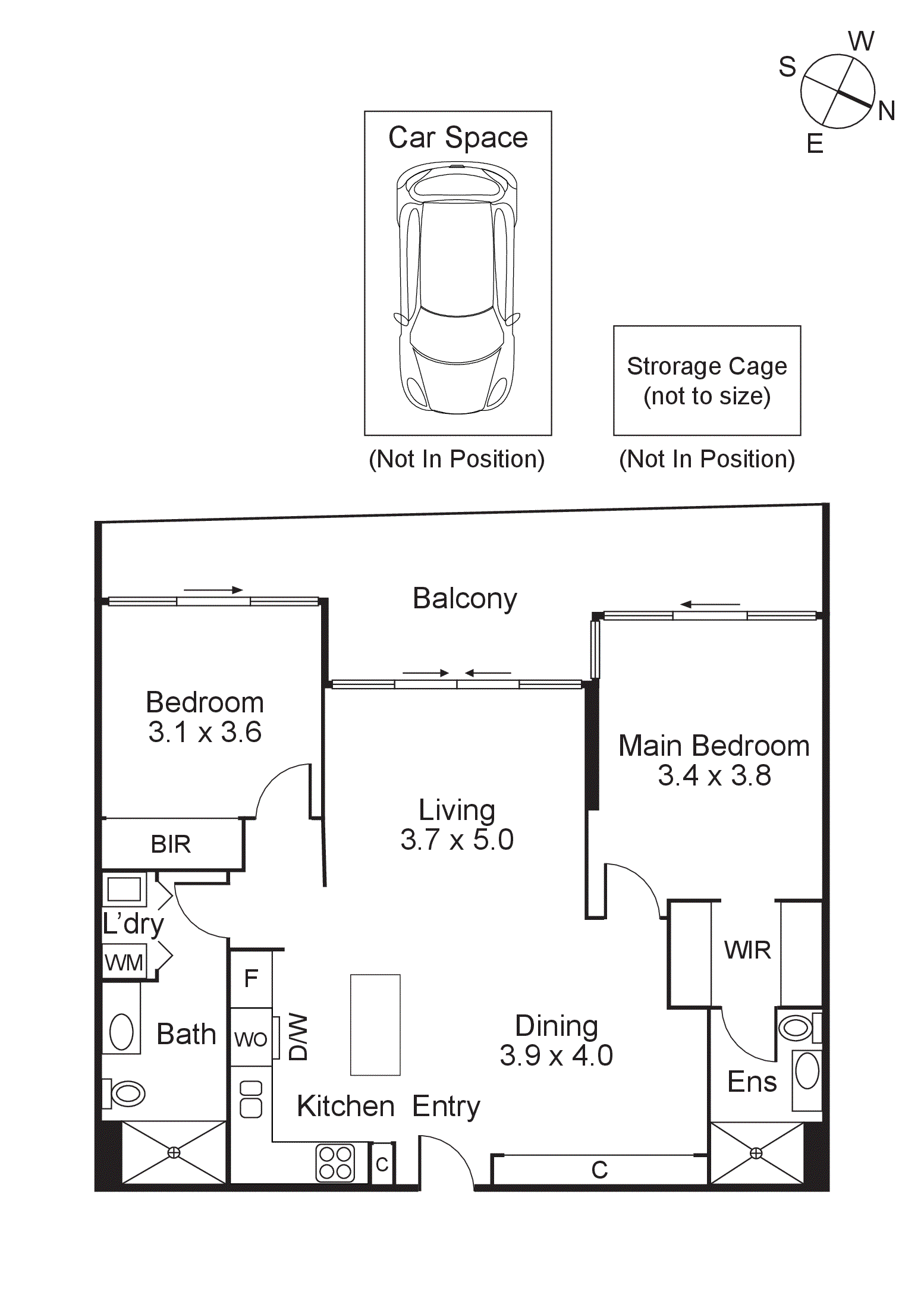 402/800 Chapel Street, South Yarra VIC 3141 - Floorplan