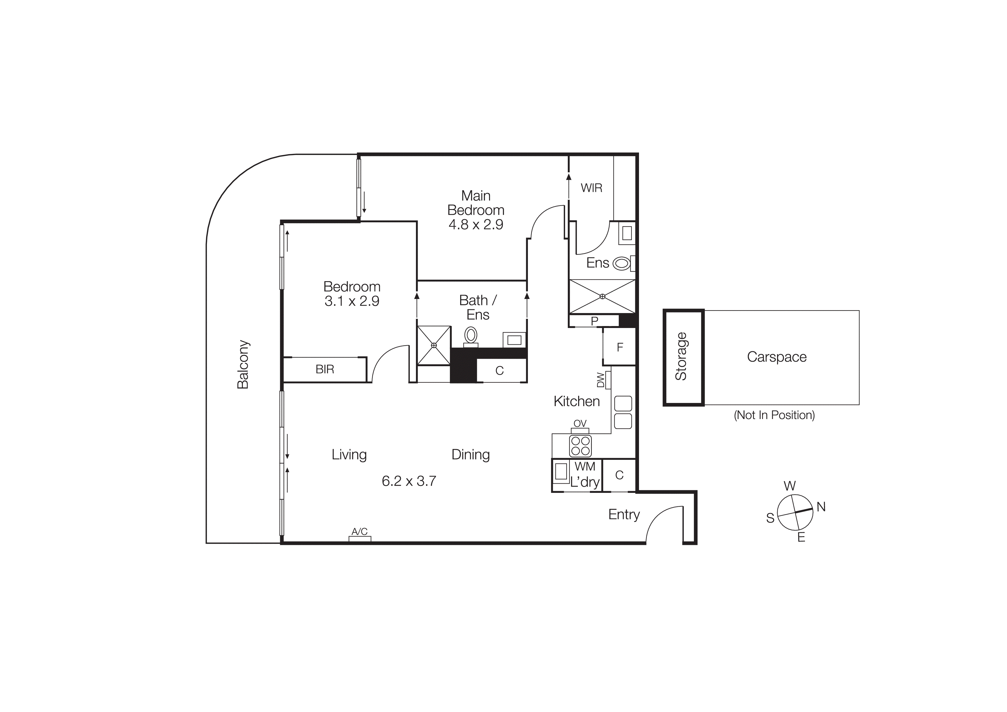 403/13 Wellington Street, St Kilda VIC 3182 - Floorplan
