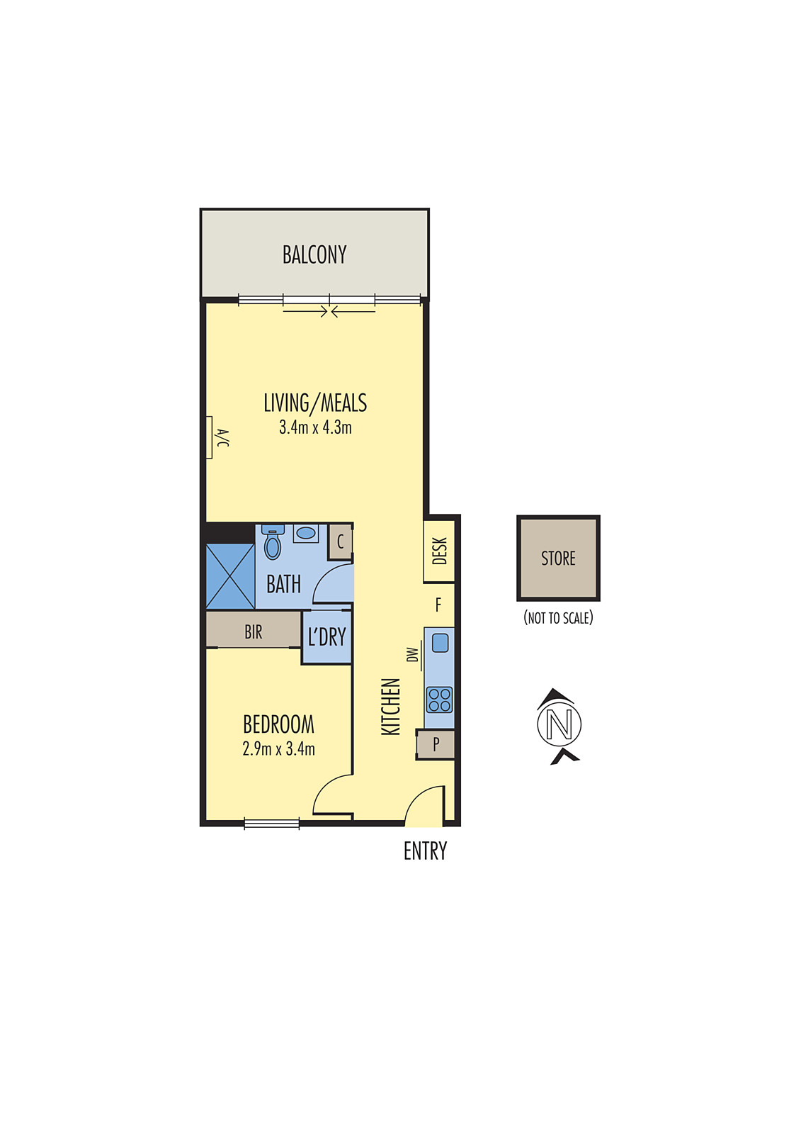 403/25 Lynch Street, Hawthorn VIC 3122 - Floorplan