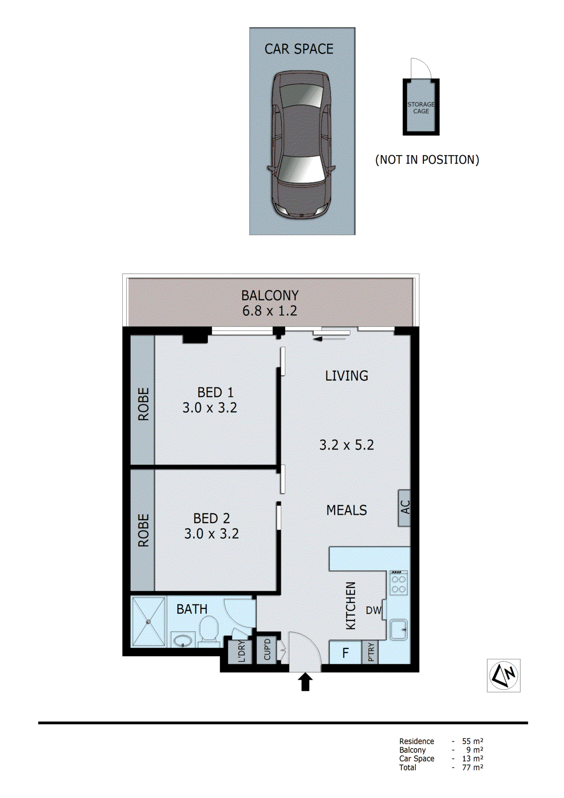 403/6 Railway Road, Cheltenham VIC 3192 - Floorplan