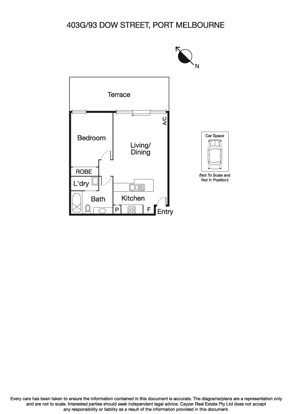 403G/93 Dow Street, PORT MELBOURNE VIC 3207 - Floorplan