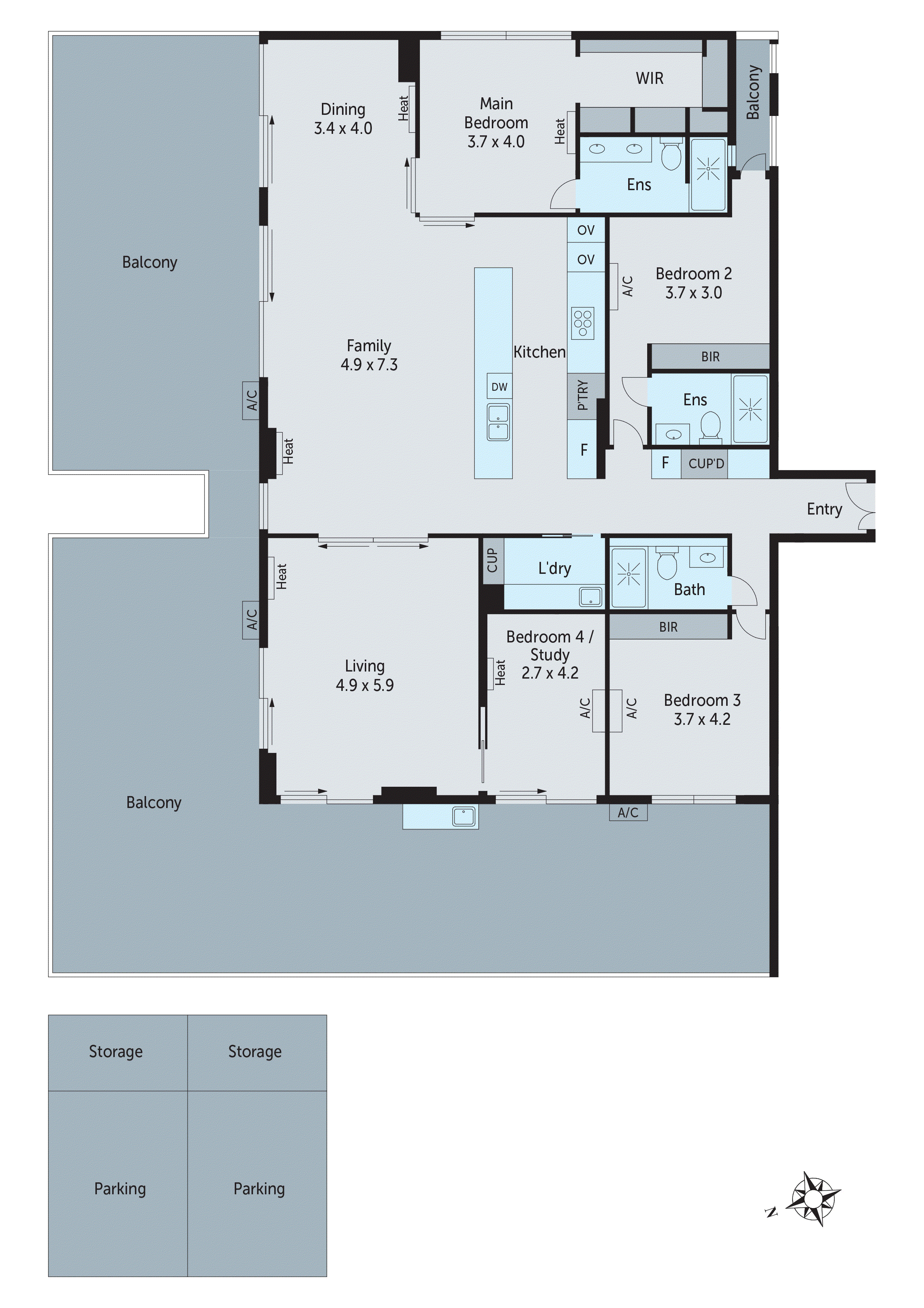 404/146 Bellerine Street, Geelong VIC 3220 - Floorplan