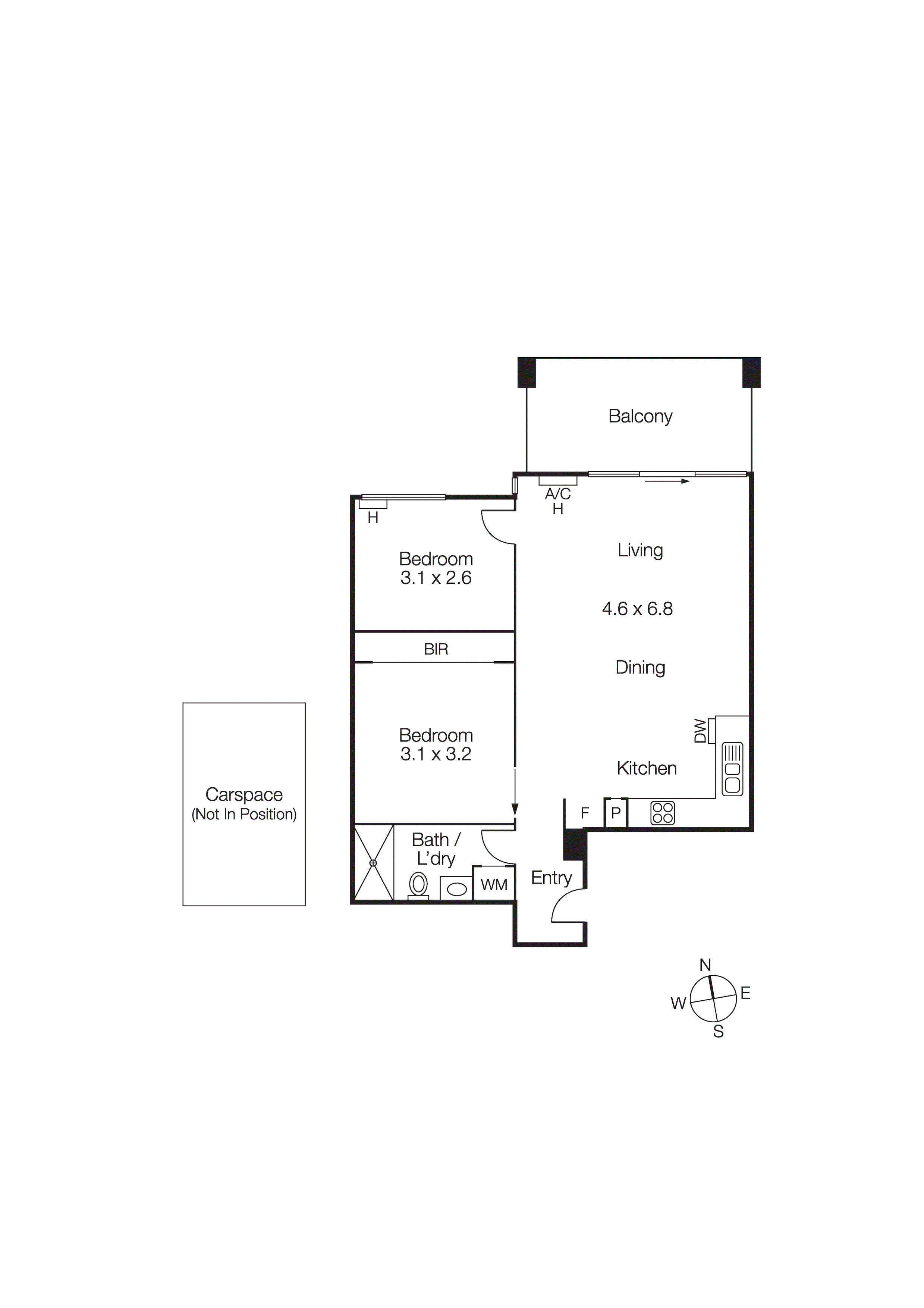 404/7 Greeves Street, St Kilda VIC 3182 - Floorplan
