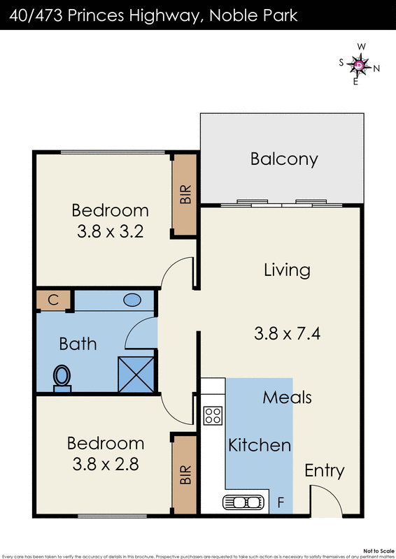 40/473 Princess Highway, Noble Park VIC 3174 - Floorplan