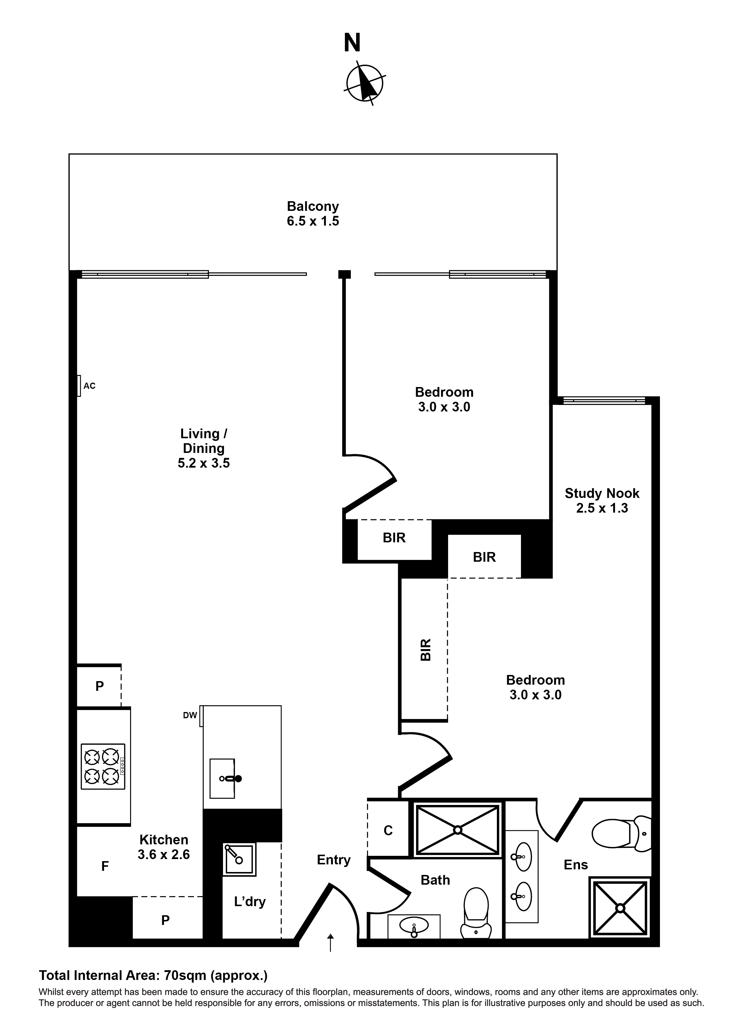 404/99 Donald Street, Footscray VIC 3011 - Floorplan