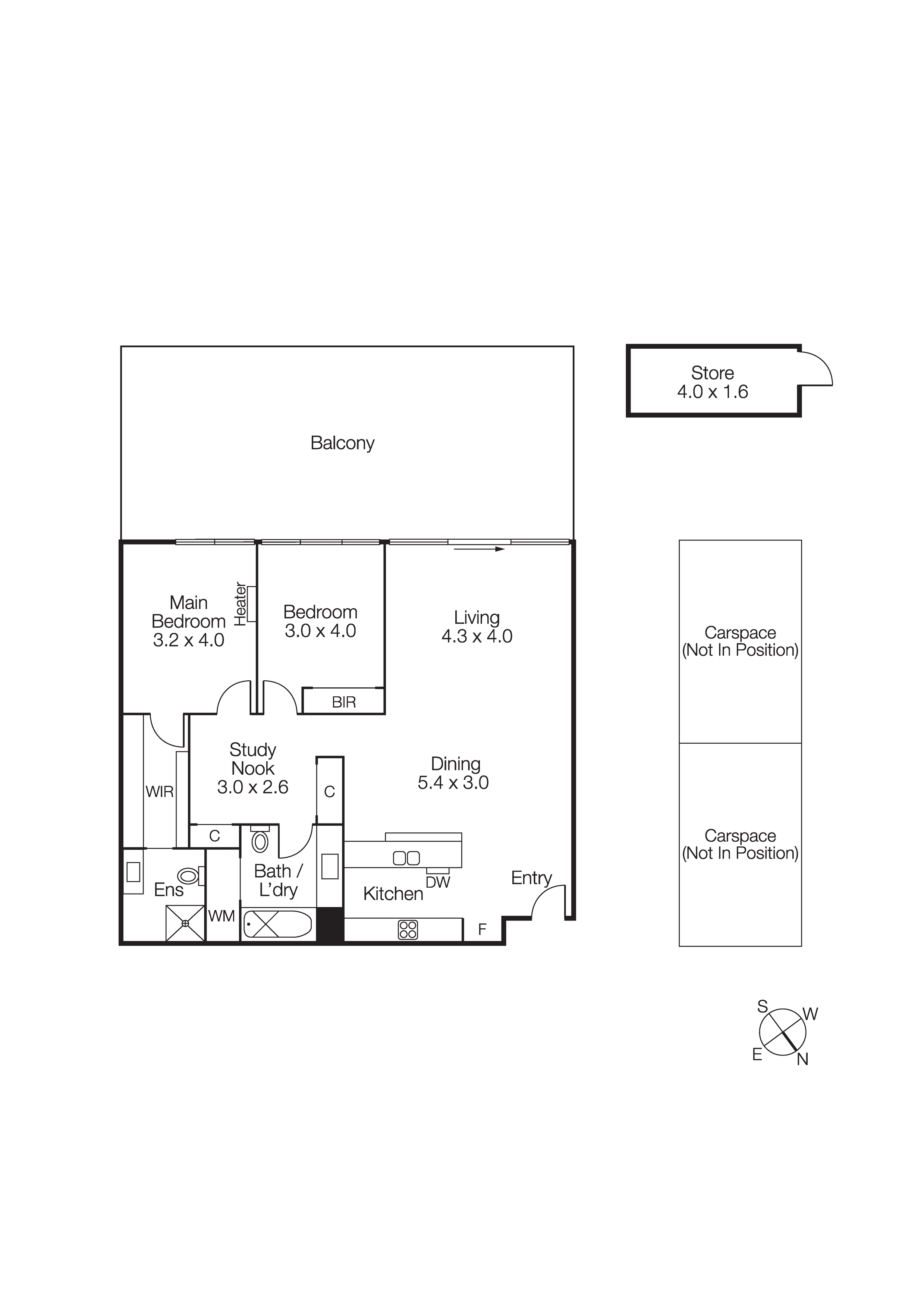 404C/142 Rouse  Street, PORT MELBOURNE VIC 3207 - Floorplan