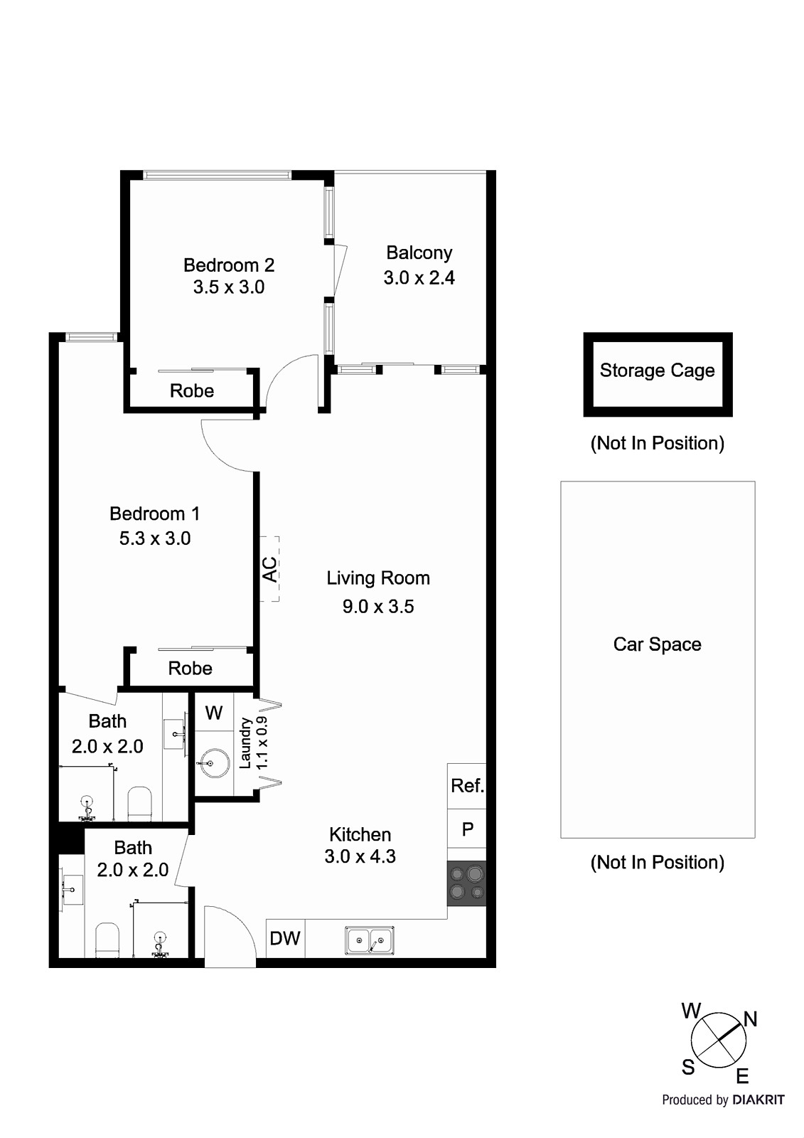 405/11 Central Avenue, Moorabbin VIC 3189 - Floorplan