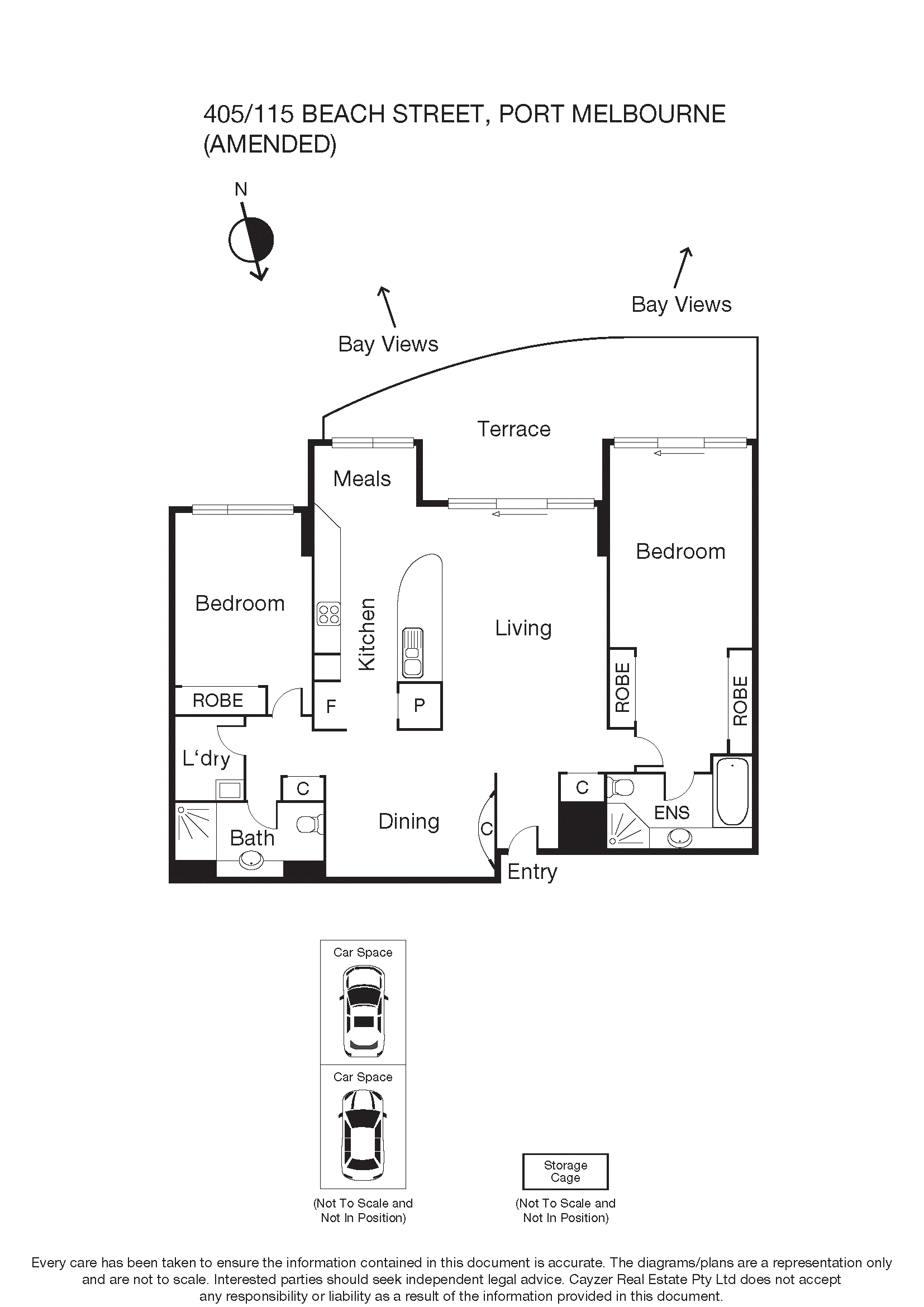 405/115 Beach Street, PORT MELBOURNE VIC 3207 - Floorplan