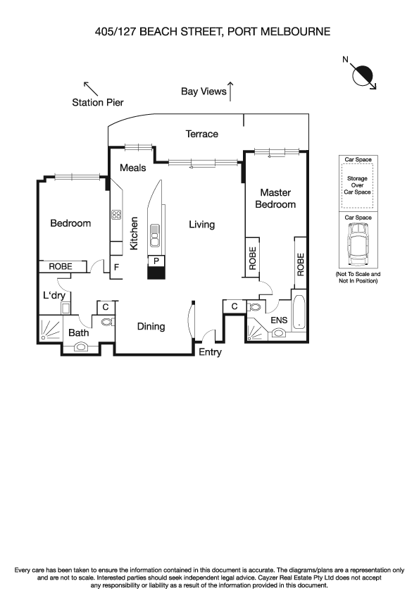 405/127 Beach Street, PORT MELBOURNE VIC 3207 - Floorplan