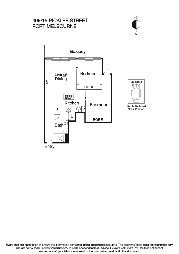 405/15 Pickles Street, PORT MELBOURNE VIC 3207 - Floorplan