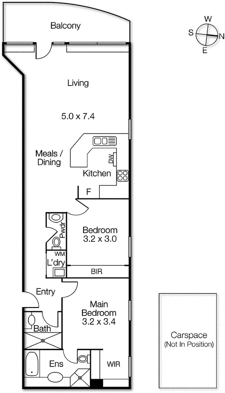 405/598 St Kilda Road, Melbourne VIC 3004 - Floorplan