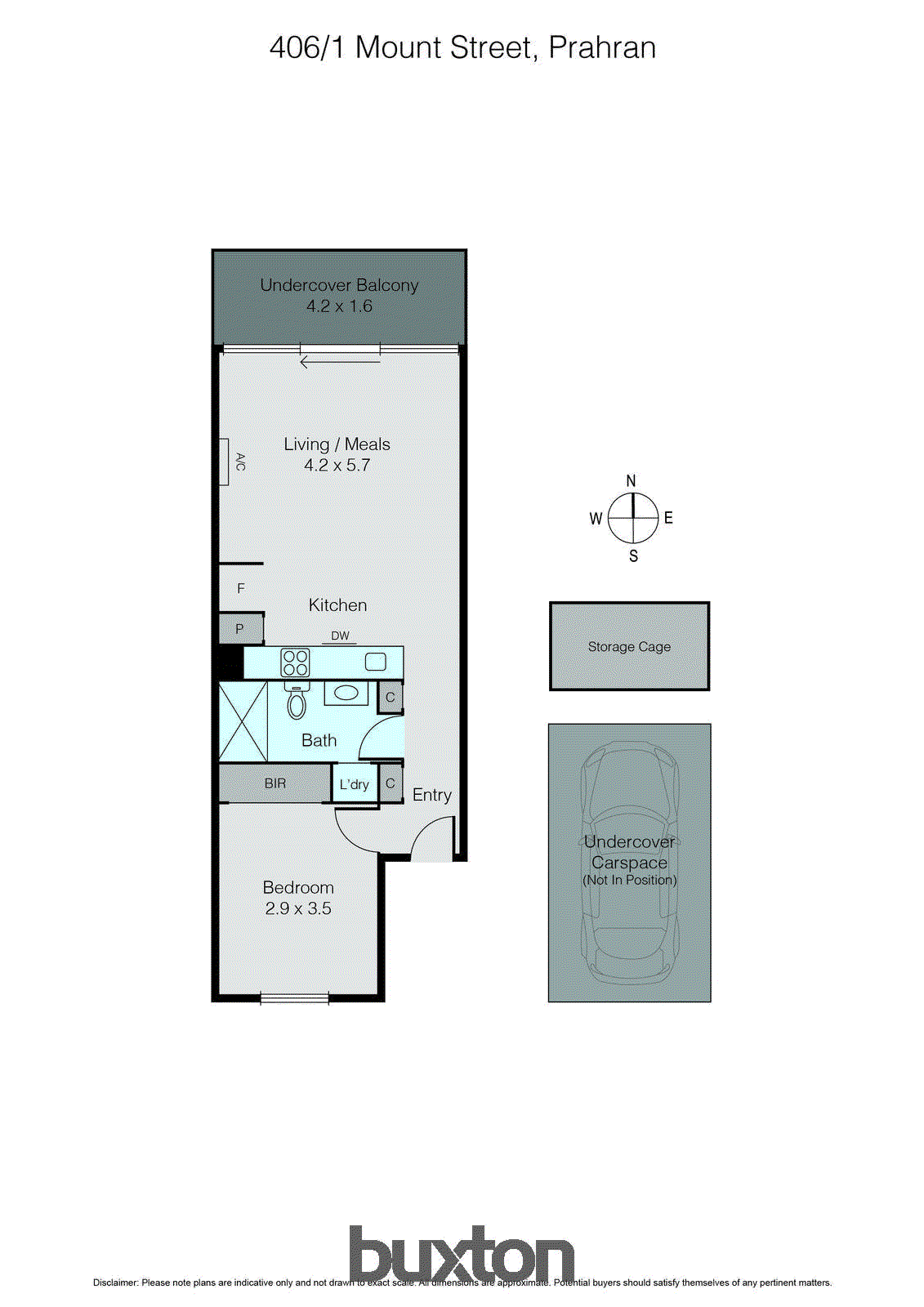 406/1 Mount Street, Prahran VIC 3181 - Floorplan