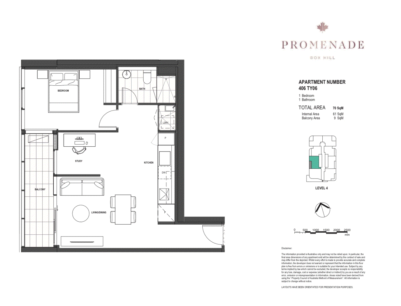406,1102,1307/34-36 Prospect Street, Box Hill VIC 3128 - Floorplan
