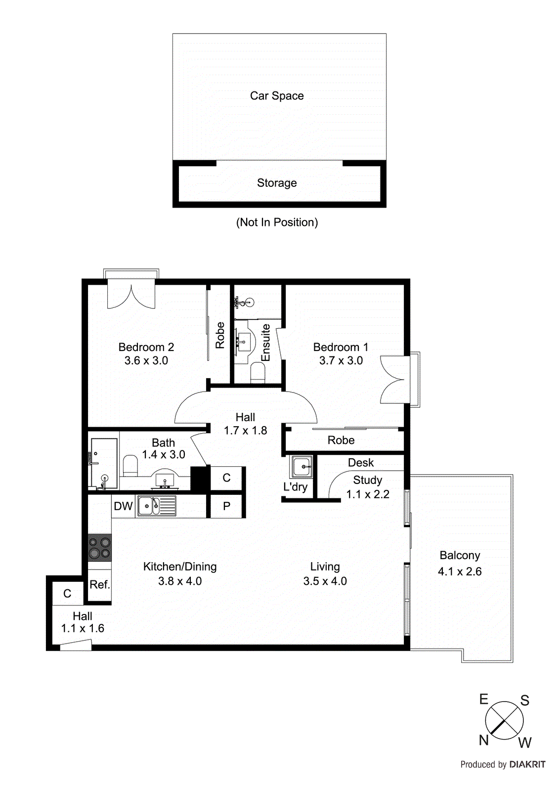 406/1146 Nepean Highway, Highett VIC 3190 - Floorplan