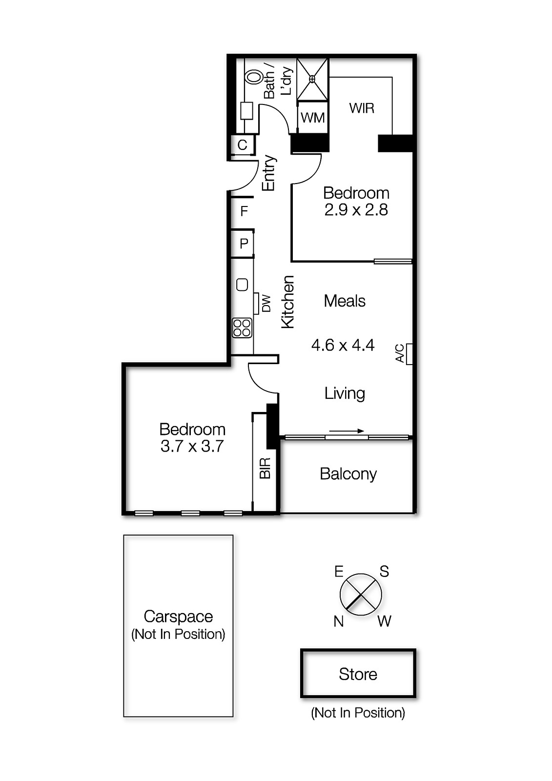 406/115 Nott Street, Port Melbourne VIC 3207 - Floorplan