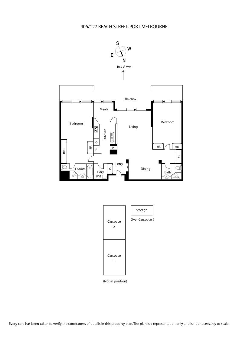 406/127 Beach Street, PORT MELBOURNE VIC 3207 - Floorplan