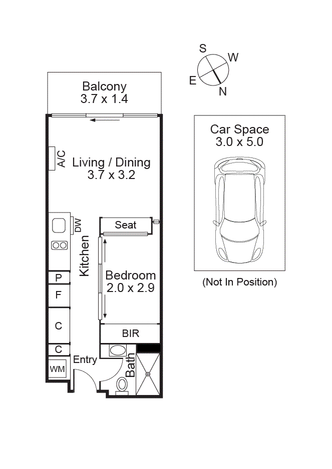 406/145 Roden Street, West Melbourne VIC 3003 - Floorplan