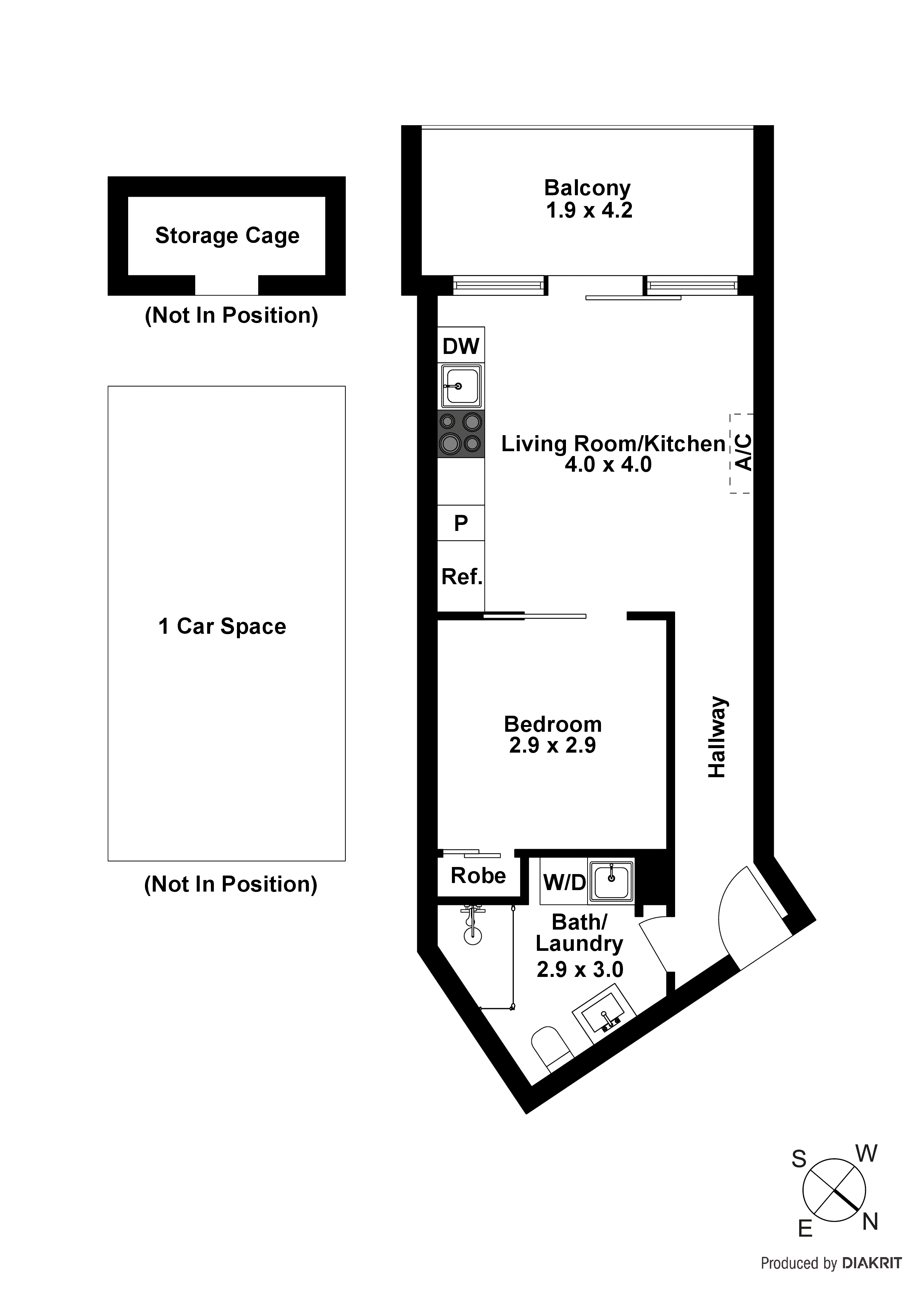 406/2 Willis Lane, Hampton VIC 3188 - Floorplan