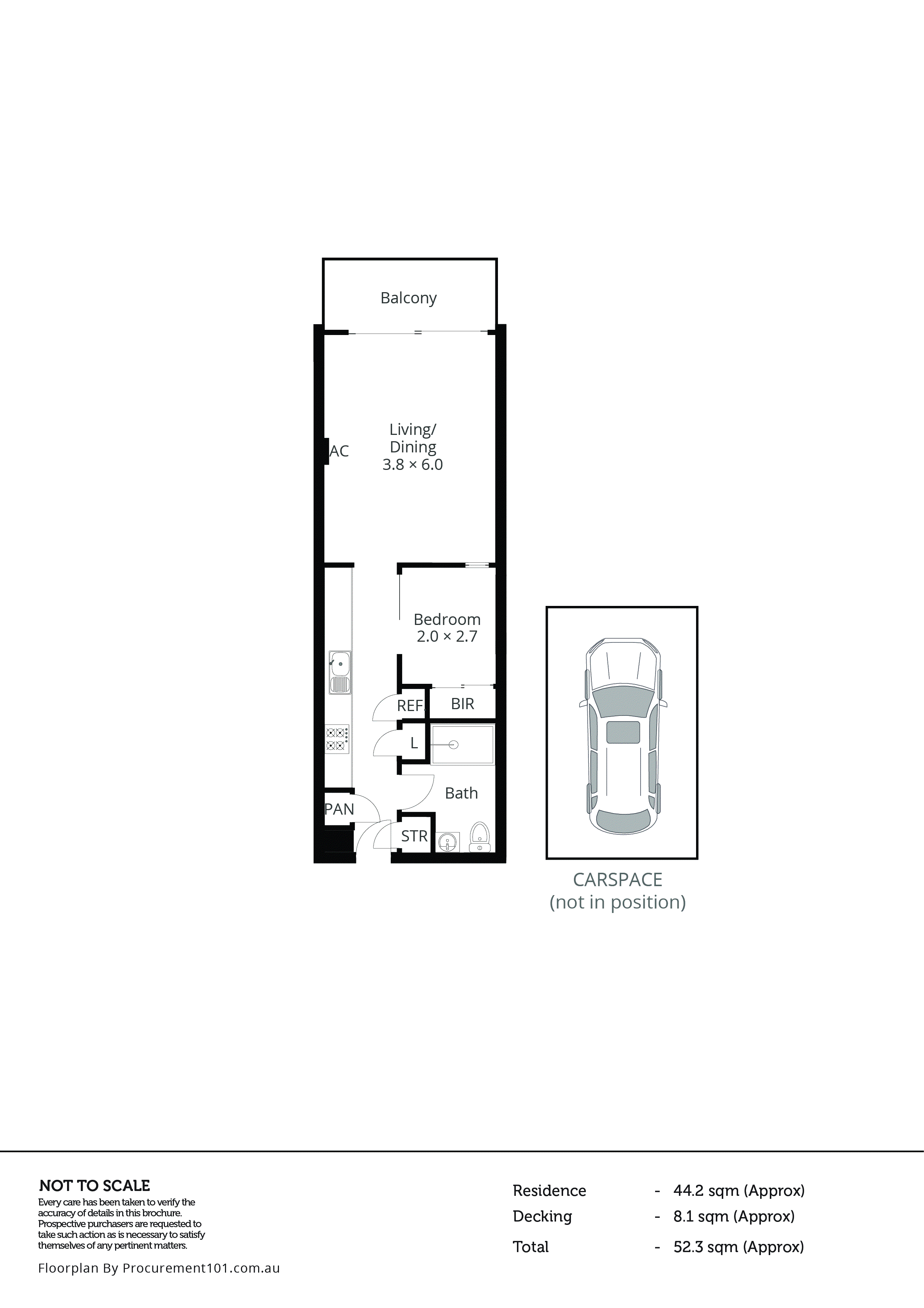406/22 Chatham Street, Prahran VIC 3181 - Floorplan