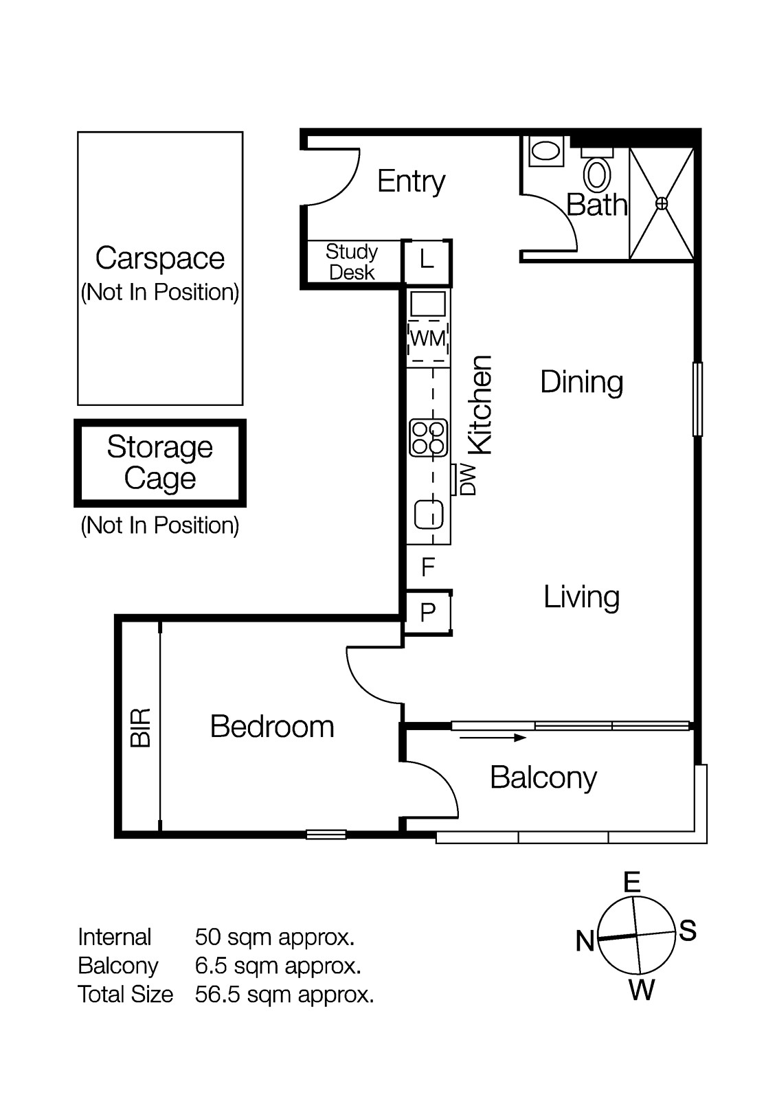 406/36 Porter Street, Prahran VIC 3181 - Floorplan
