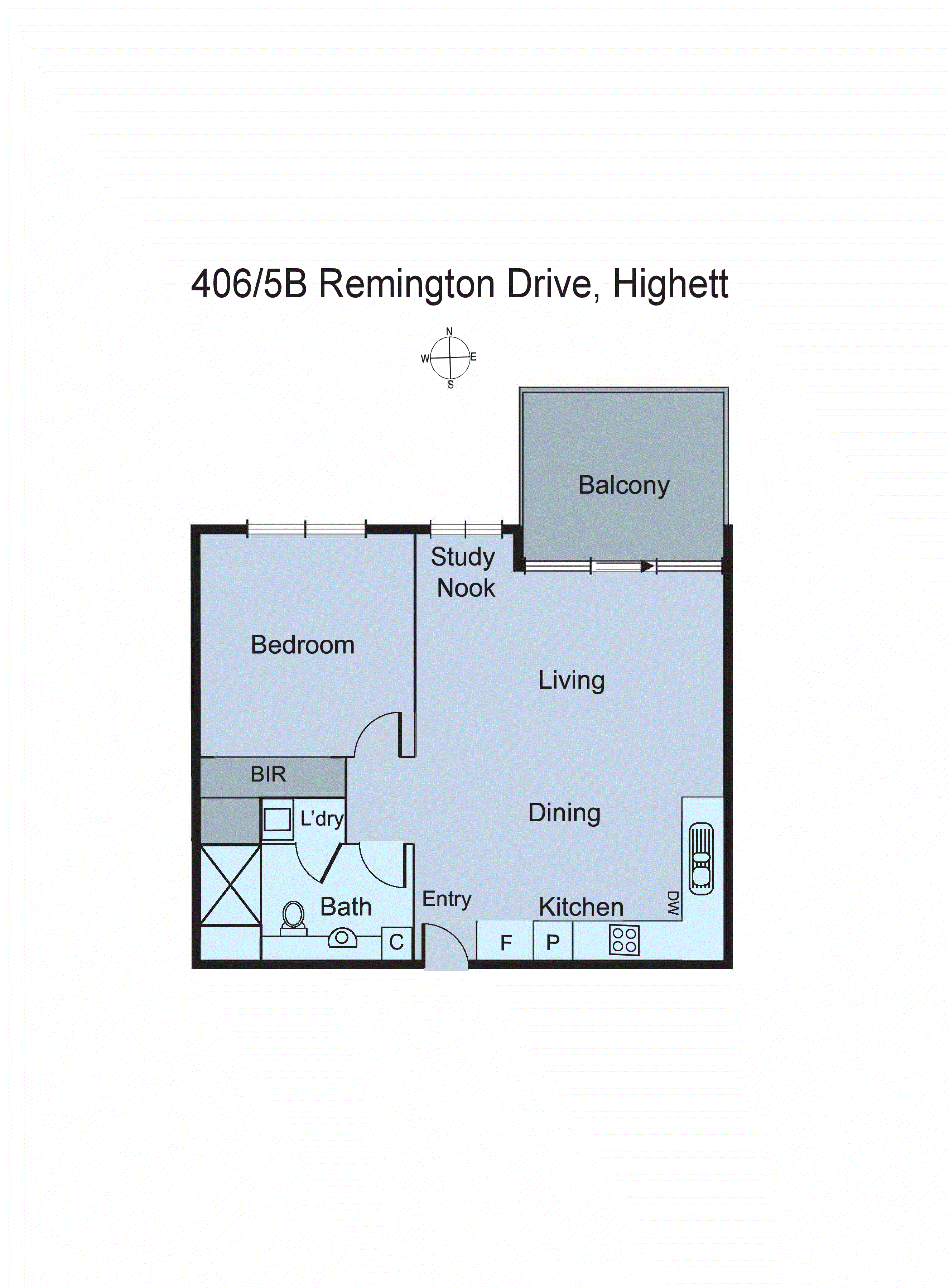 406/5B Remington Drive, Highett VIC 3190 - Floorplan