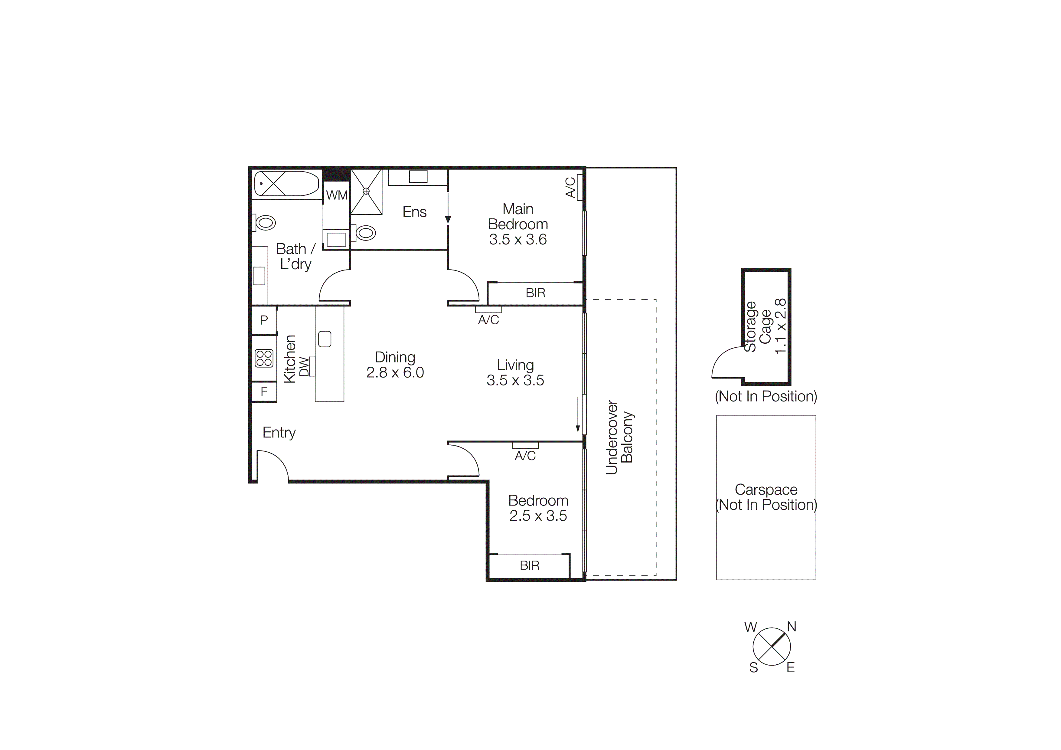 406G/93 Dow Street, Port Melbourne VIC 3207 - Floorplan
