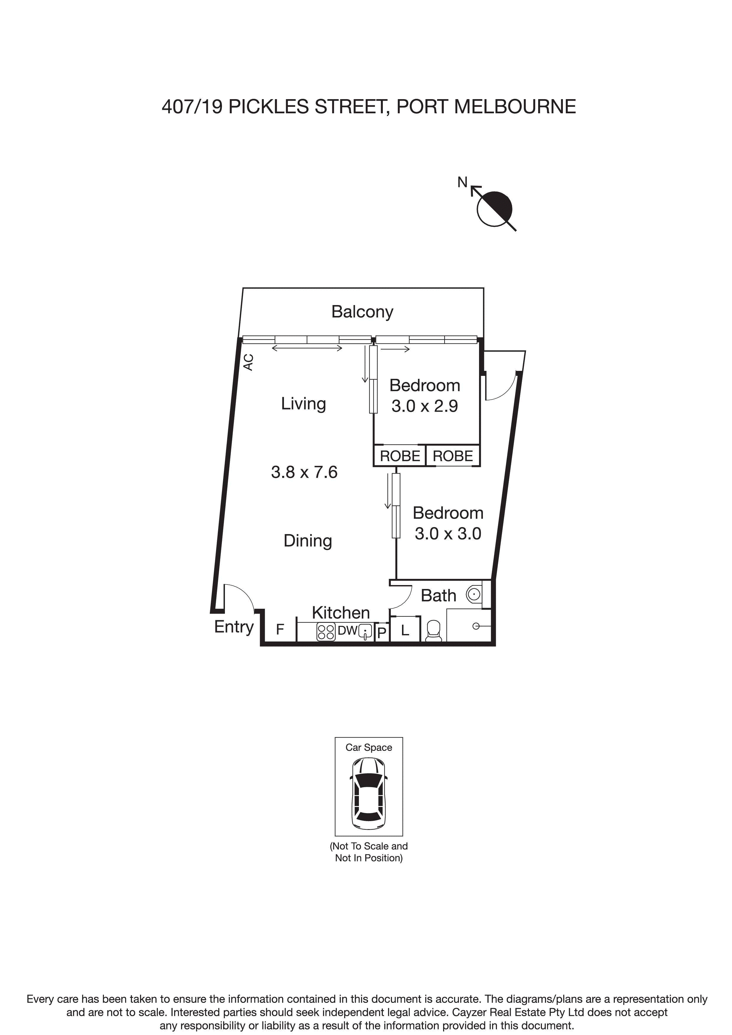 407/19 Pickles Street, PORT MELBOURNE VIC 3207 - Floorplan
