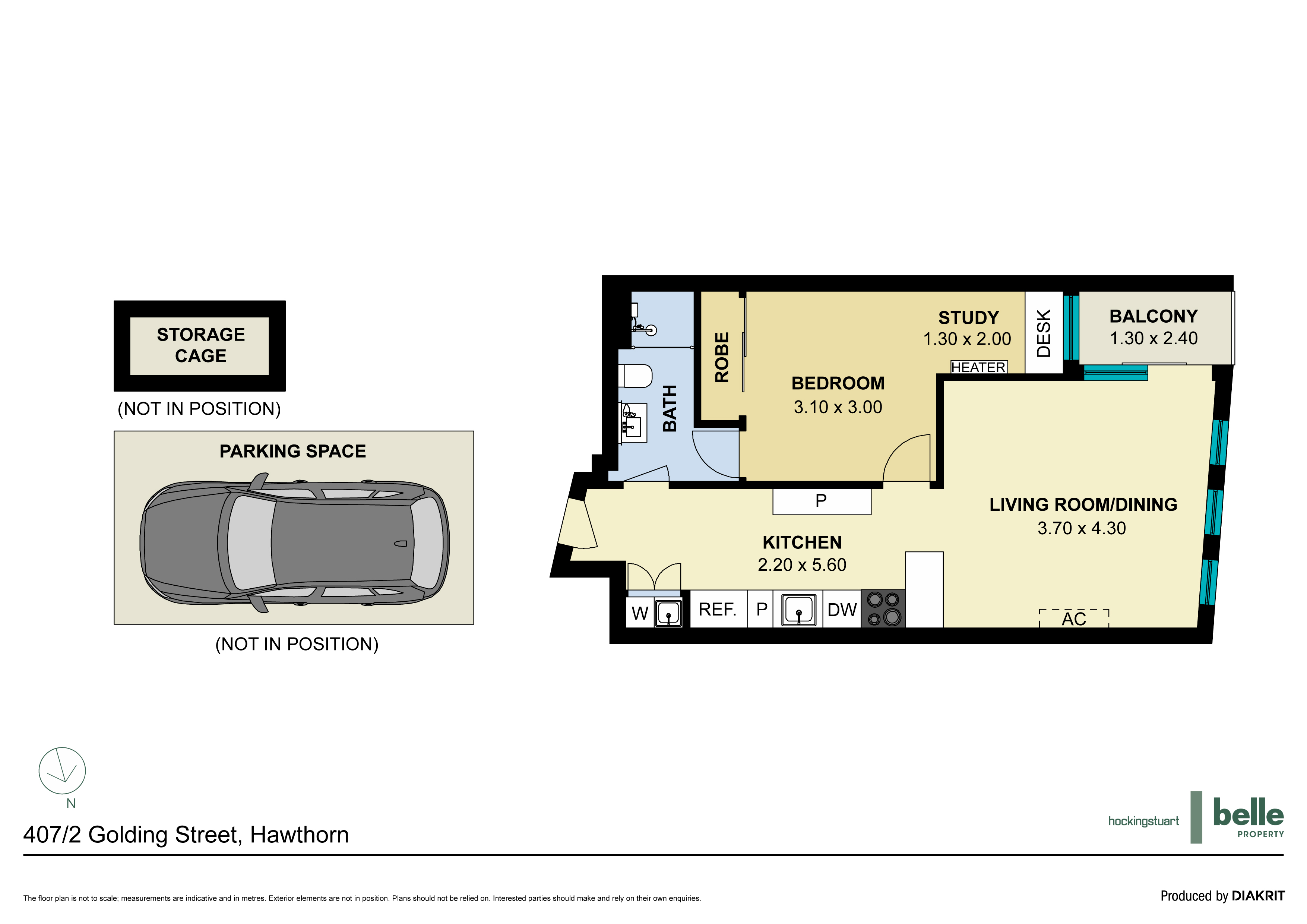 407 2 Golding Street Hawthorn Vic 3122