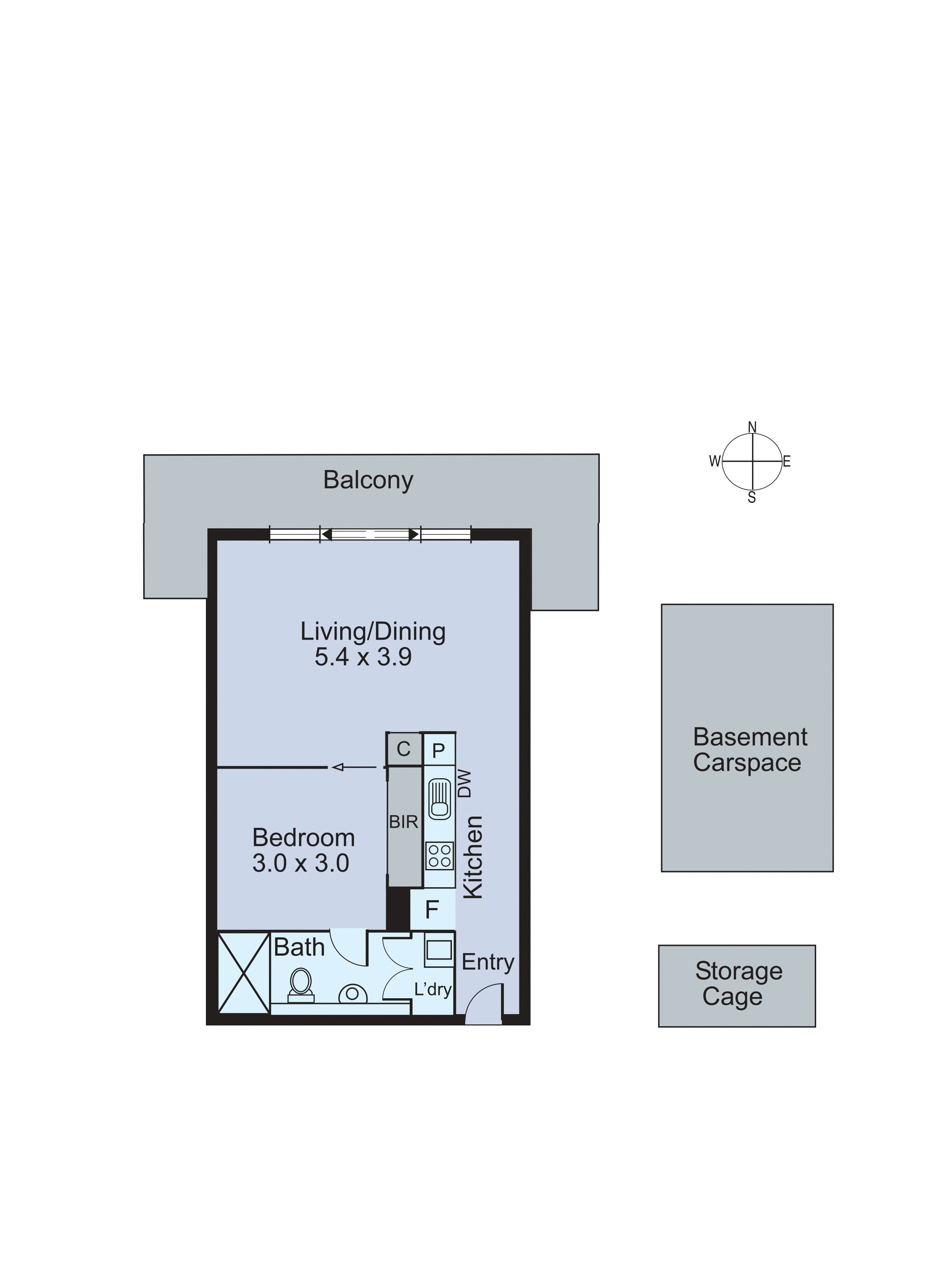 407/3 Remington Drive, Highett VIC 3190 - Floorplan