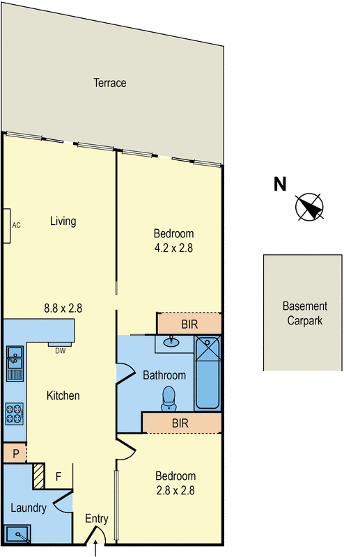 407/54 Nott Street, Port Melbourne VIC 3207 - Floorplan