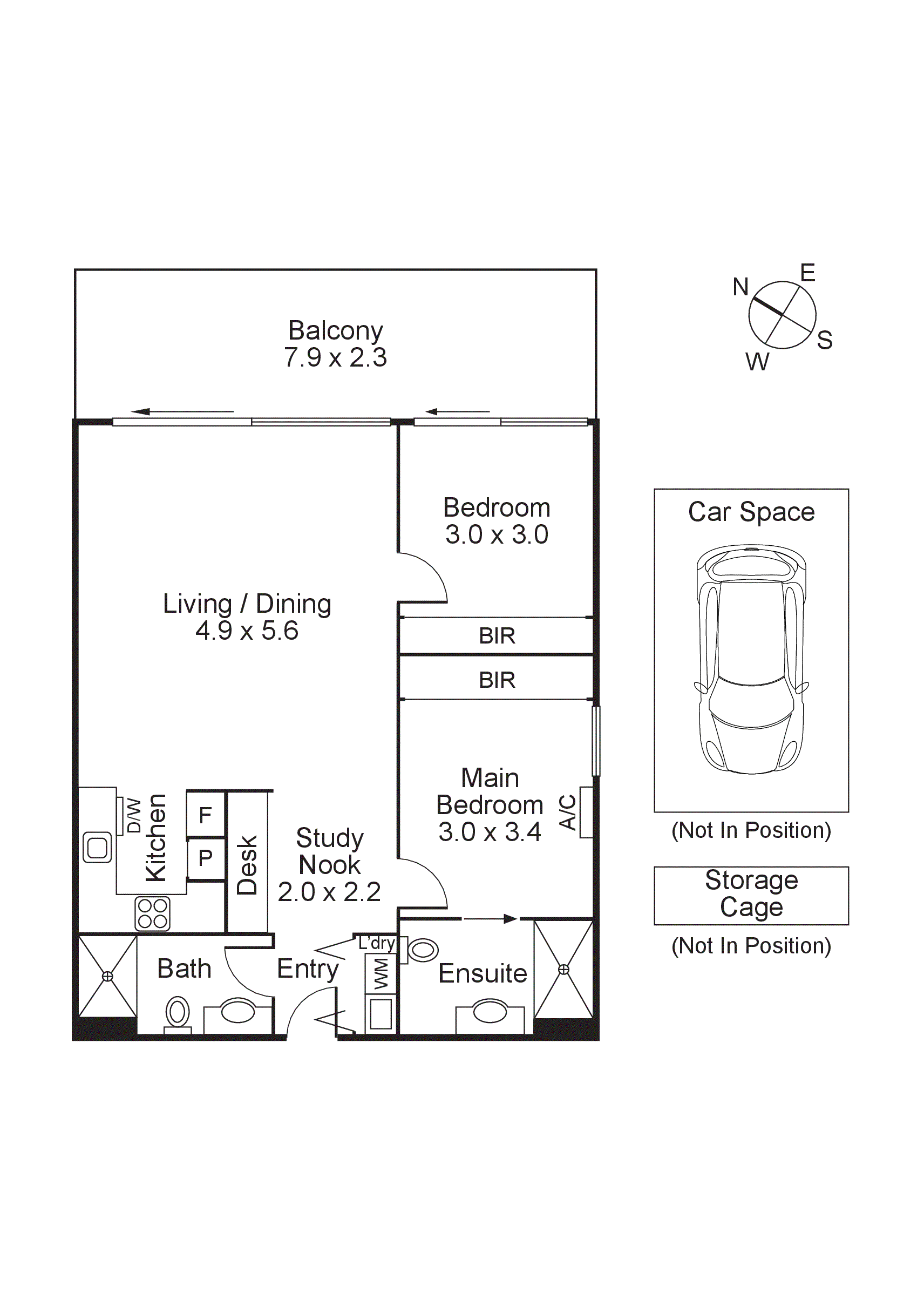 407/7 Red Hill Terrace, Doncaster East VIC 3109 - Floorplan