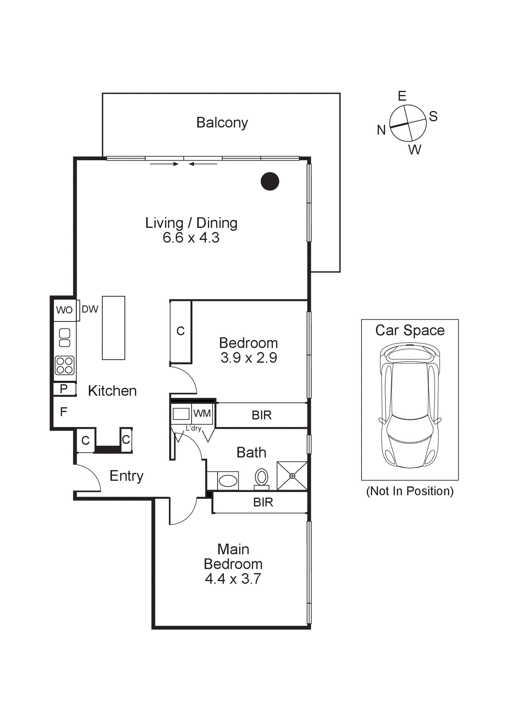407/700 Chapel Street, South Yarra VIC 3141 - Floorplan