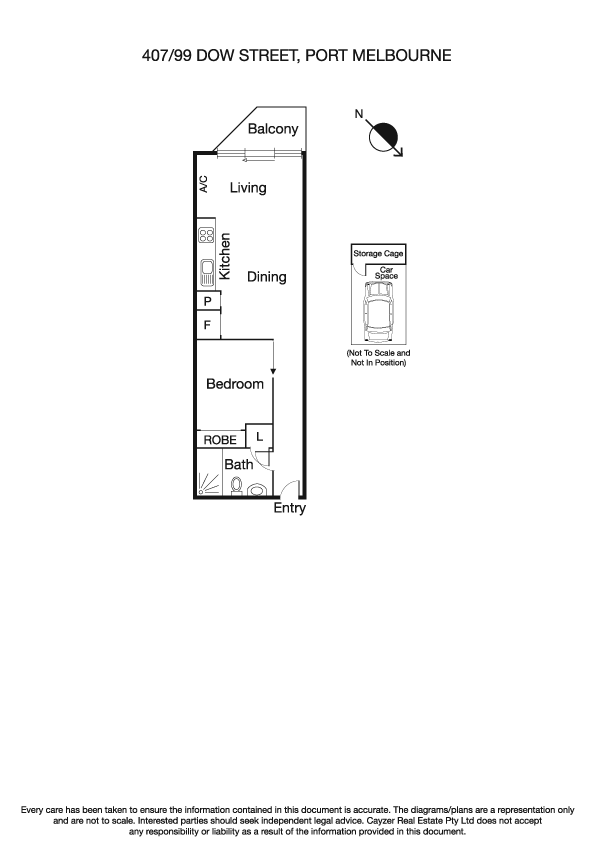 407/99 Dow Street, PORT MELBOURNE VIC 3207 - Floorplan