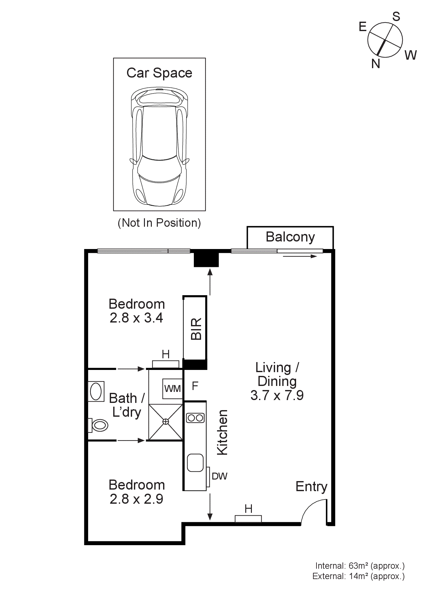 407M/201 Powlett Street, East Melbourne VIC 3002 - Floorplan