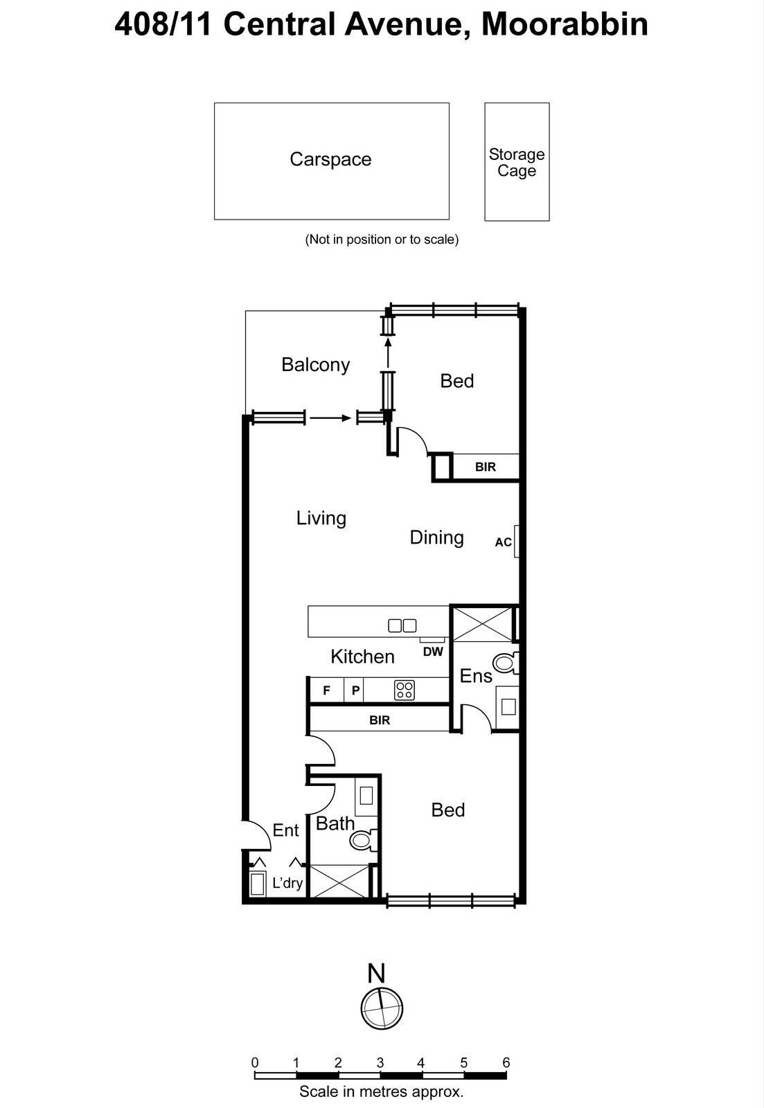 408/11 Central Avenue, Moorabbin VIC 3189 - Floorplan
