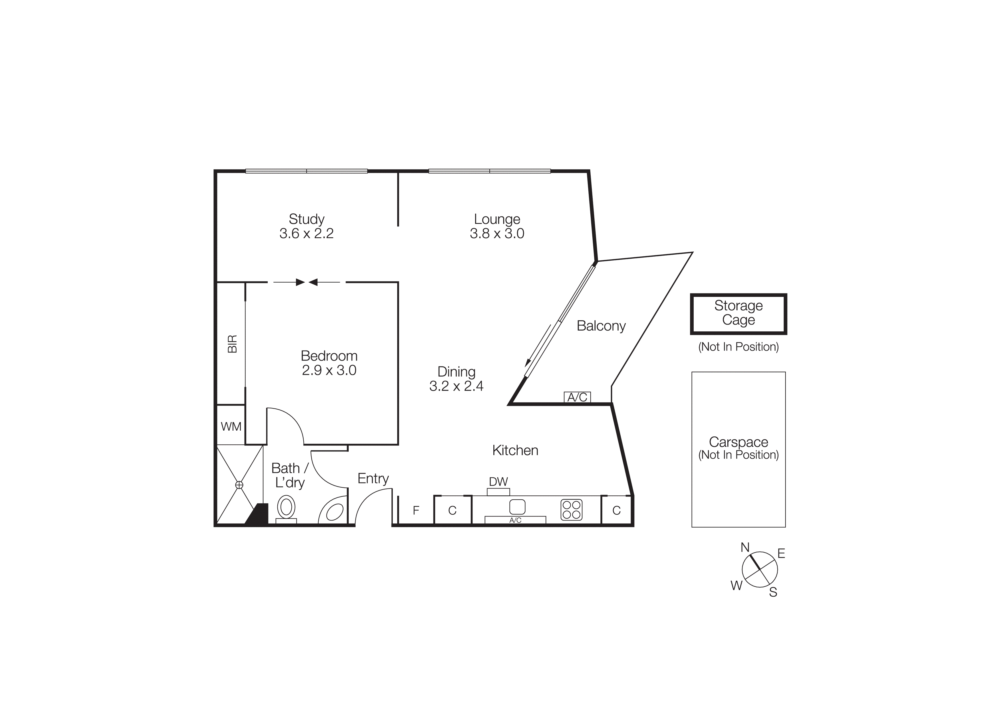 408/2-14 Albert Road, South Melbourne VIC 3205 - Floorplan