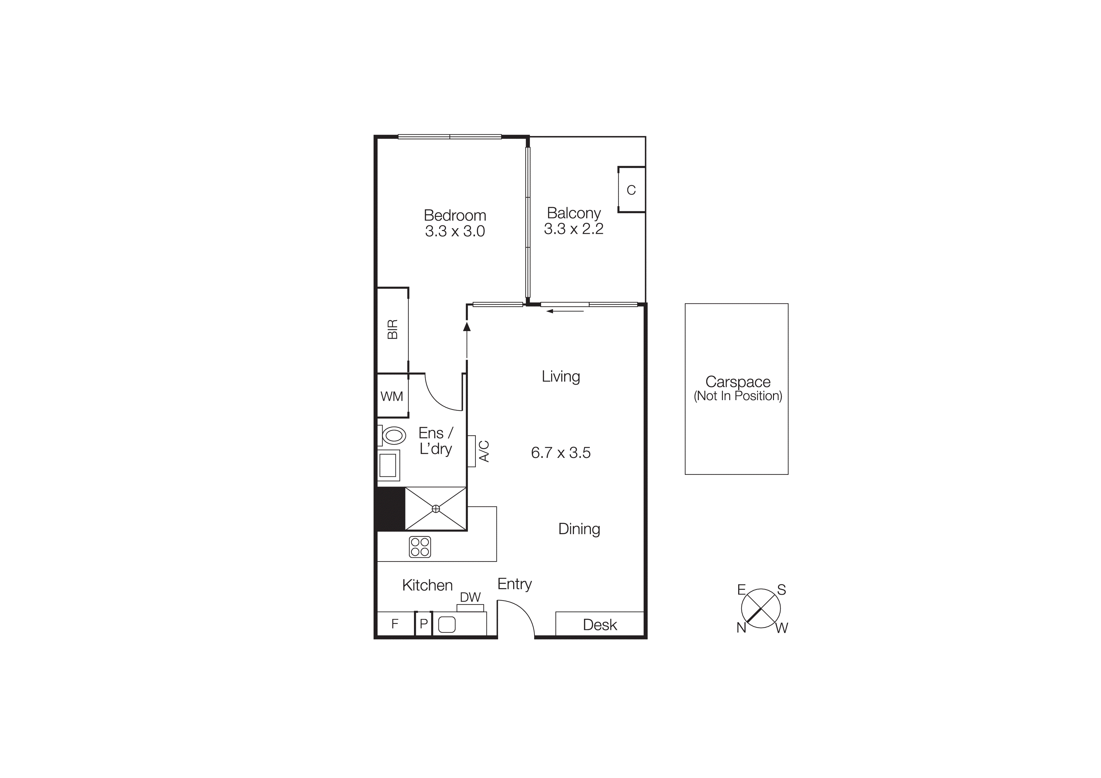 408/232-242 Rouse Street, Port Melbourne VIC 3207 - Floorplan