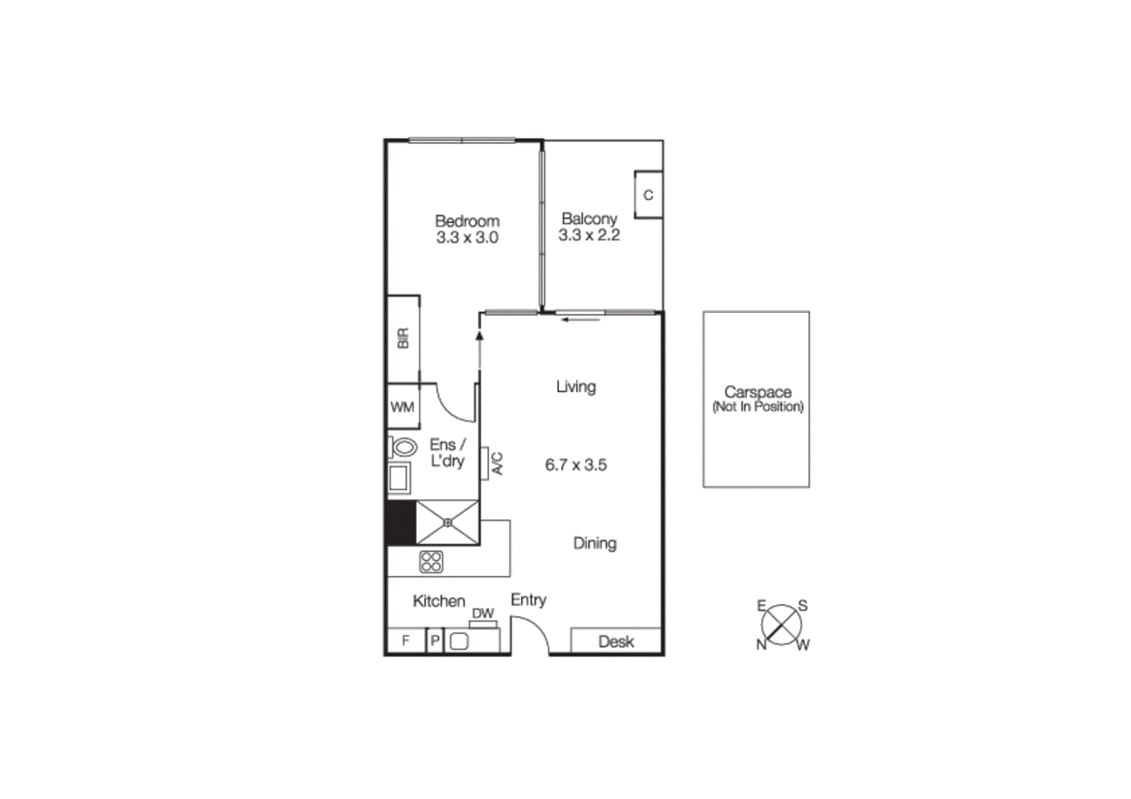 408/232-242 Rouse Street, Port Melbourne VIC 3207 - Floorplan