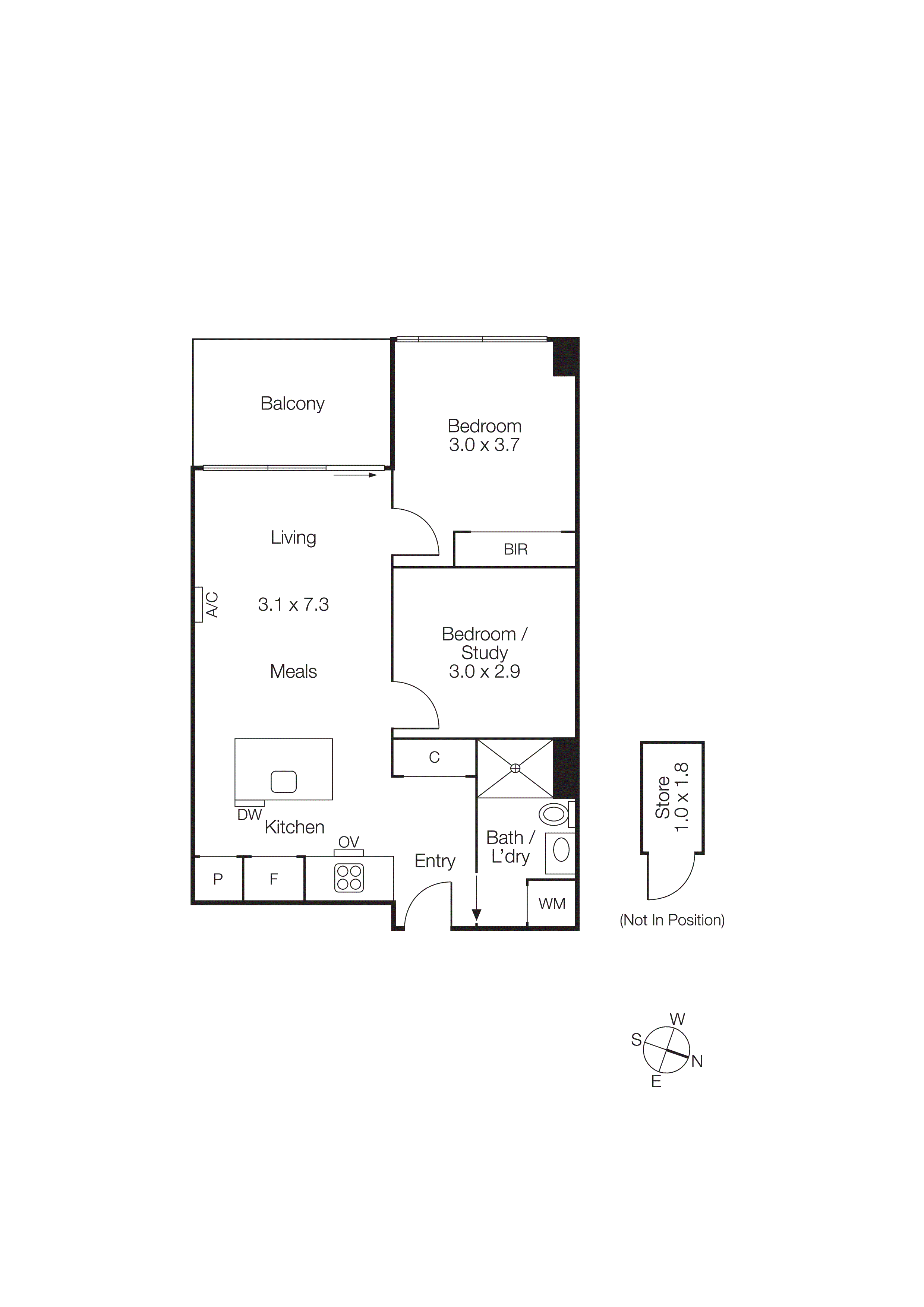 408/39 Park Street, South Melbourne VIC 3205 - Floorplan