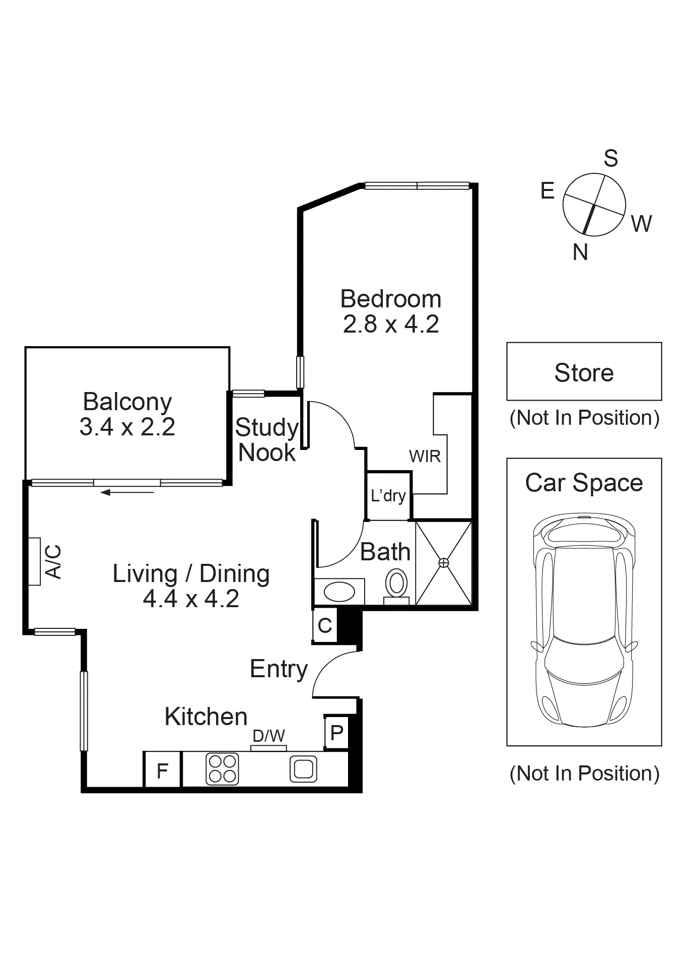 408/57 Toorak Road, South Yarra VIC 3141 - Floorplan