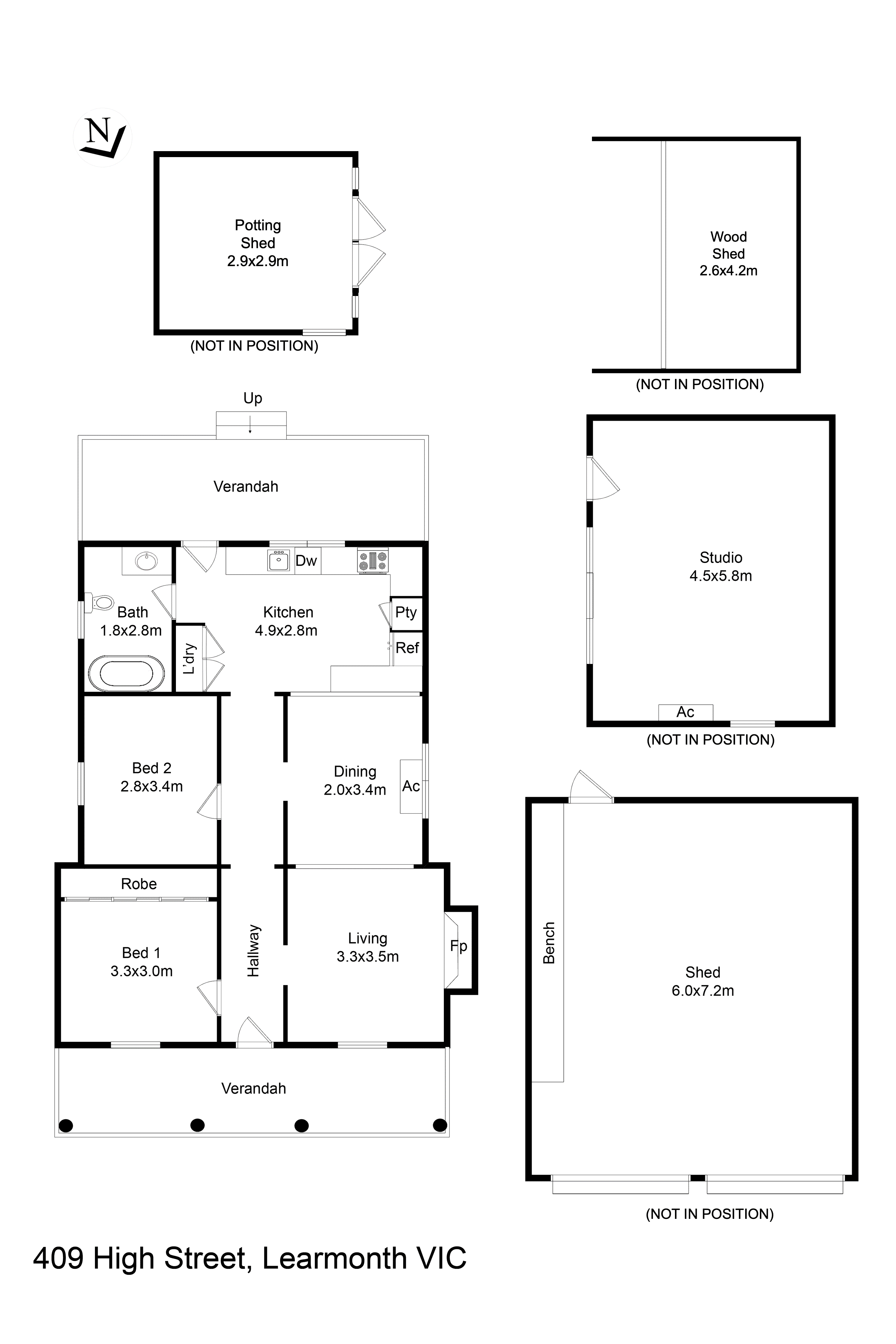 409-411 High Street, Learmonth VIC 3352 - Floorplan